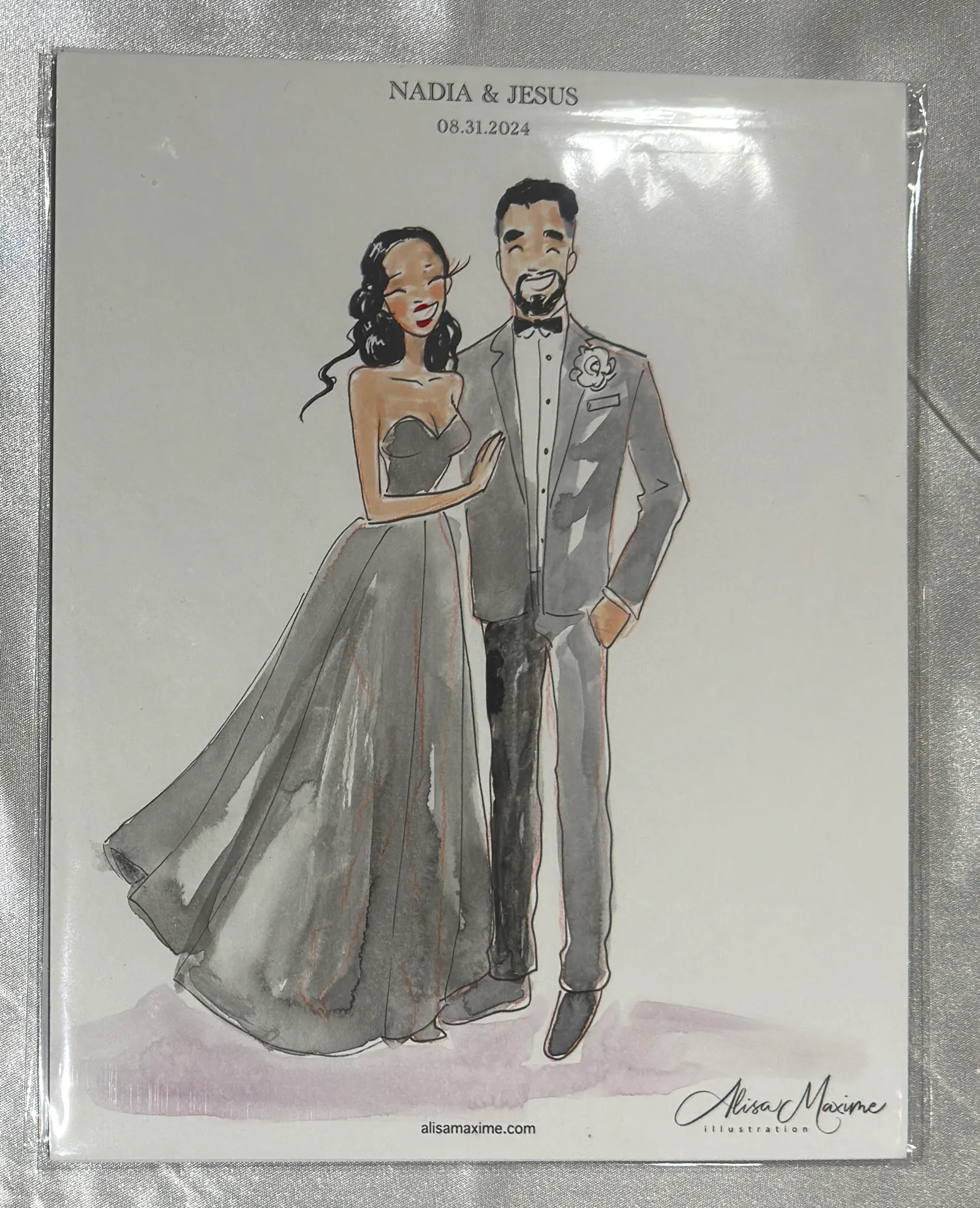 Live fashion sketch 3 from Wedding Celebration at Laredo Country Club