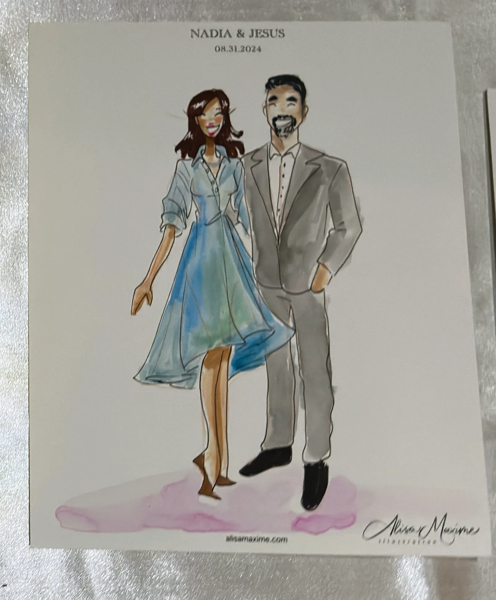 Live fashion sketch 15 from Wedding Celebration at Laredo Country Club
