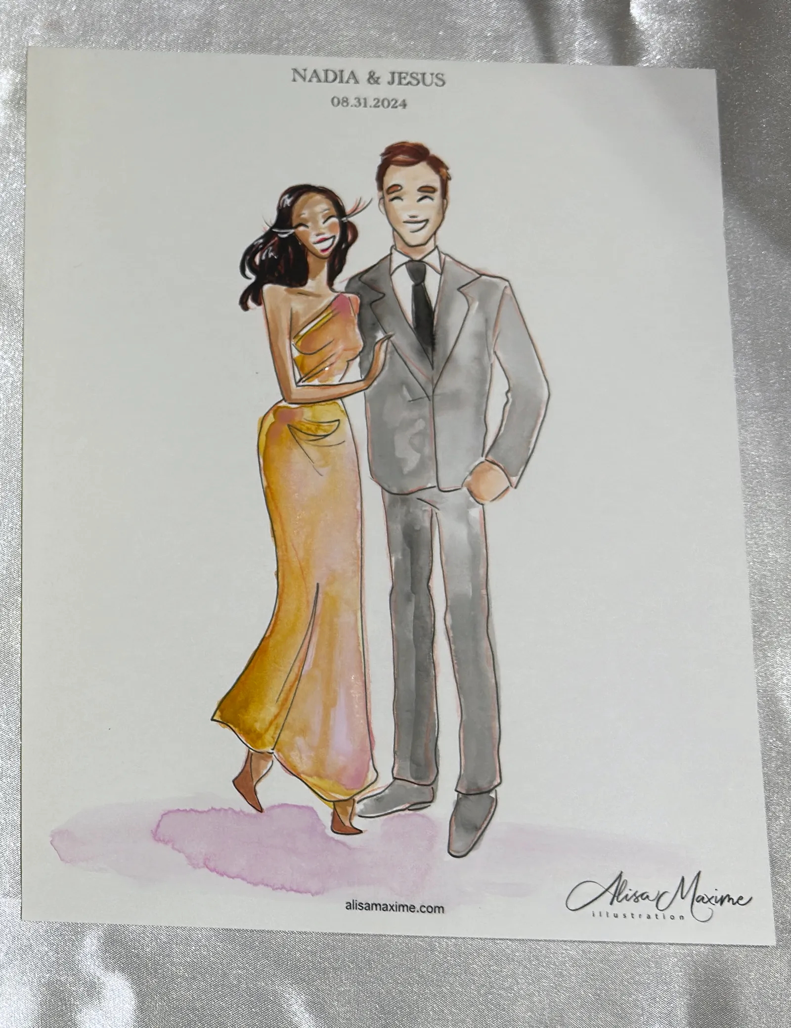 Live fashion sketch 9 from Wedding Celebration at Laredo Country Club