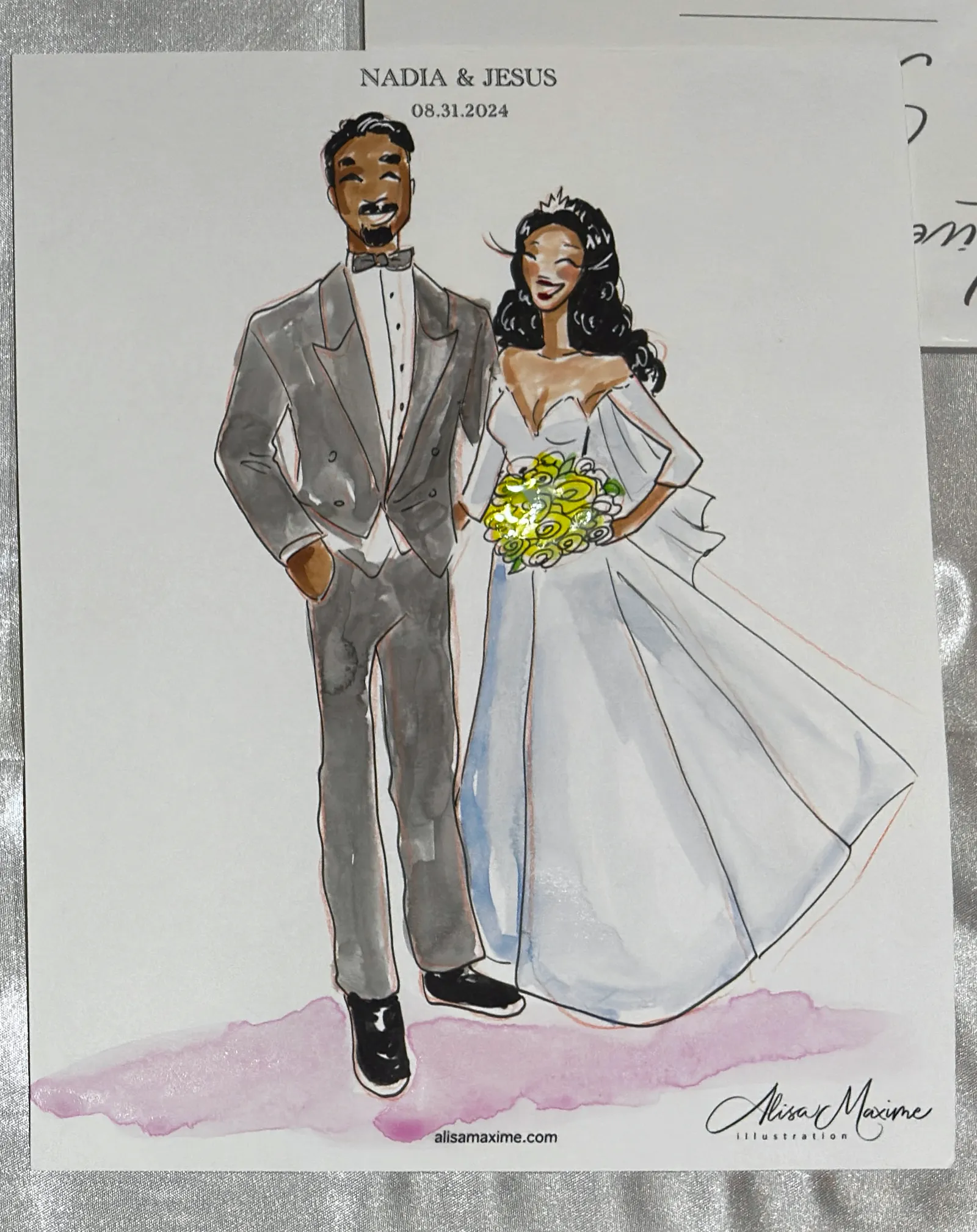 Live fashion sketch 12 from Wedding Celebration at Laredo Country Club