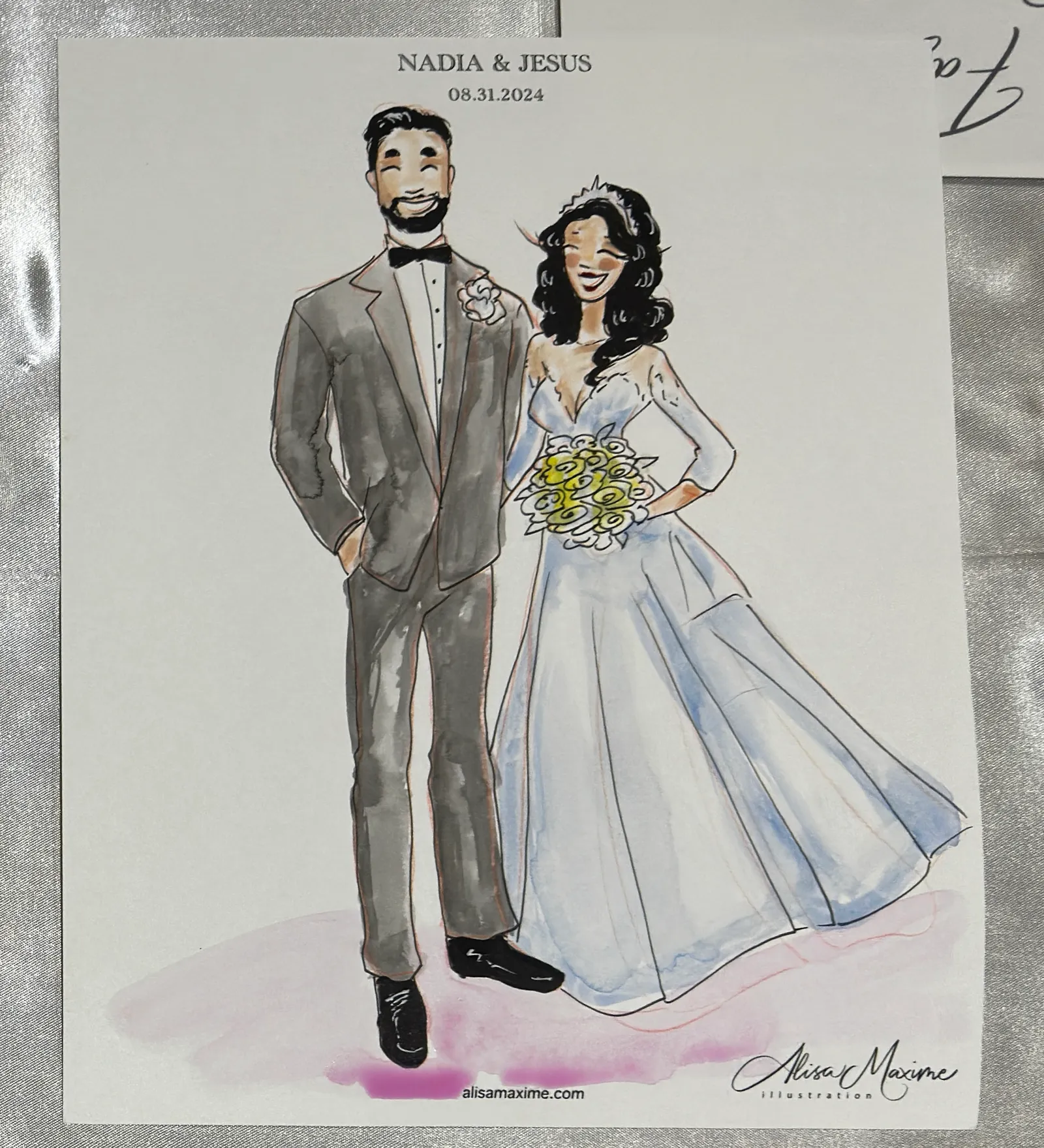 Live fashion sketch 11 from Wedding Celebration at Laredo Country Club