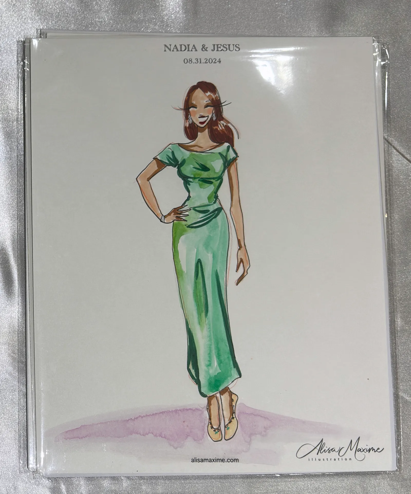 Live fashion sketch 5 from Wedding Celebration at Laredo Country Club