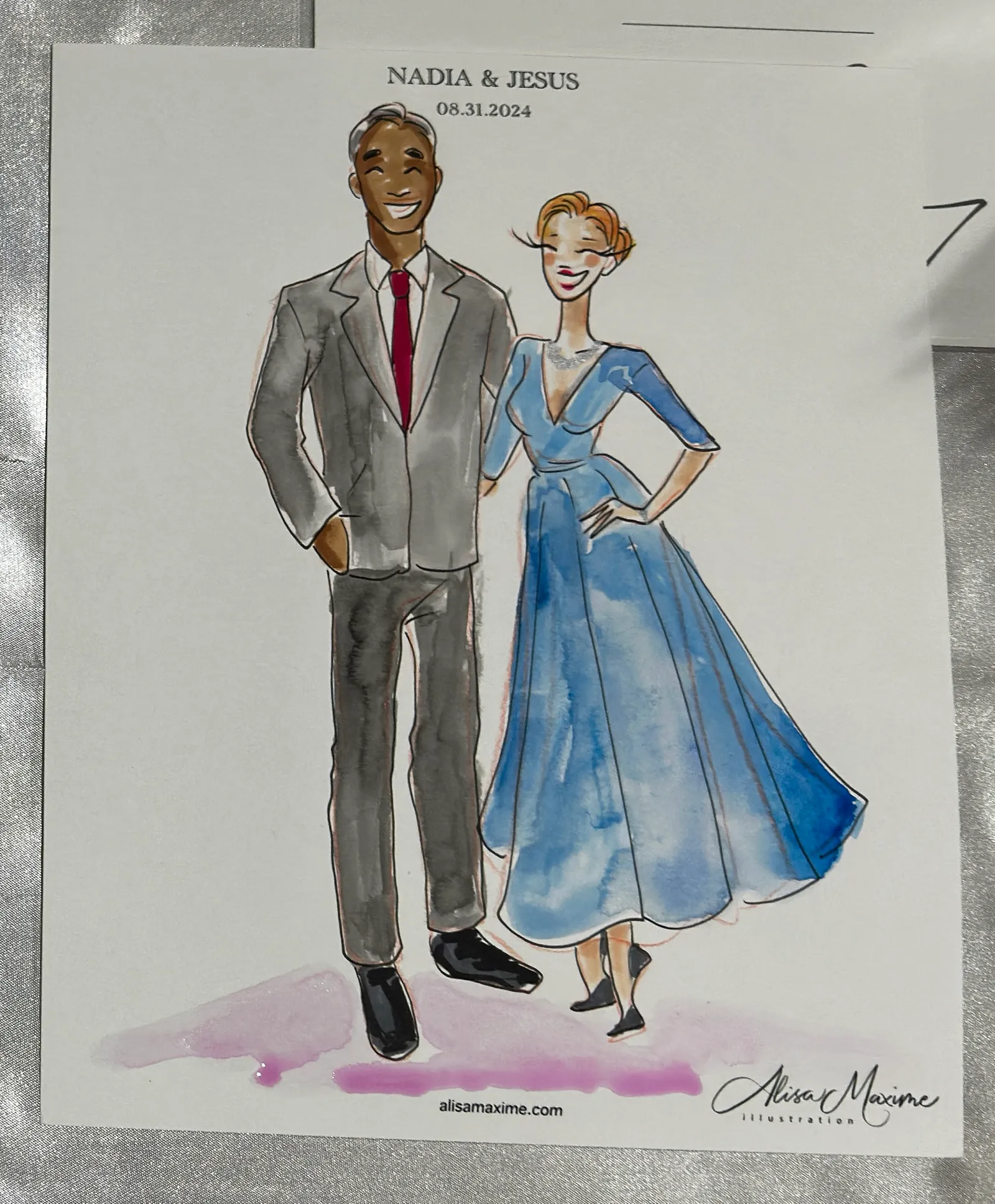 Live fashion sketch 13 from Wedding Celebration at Laredo Country Club