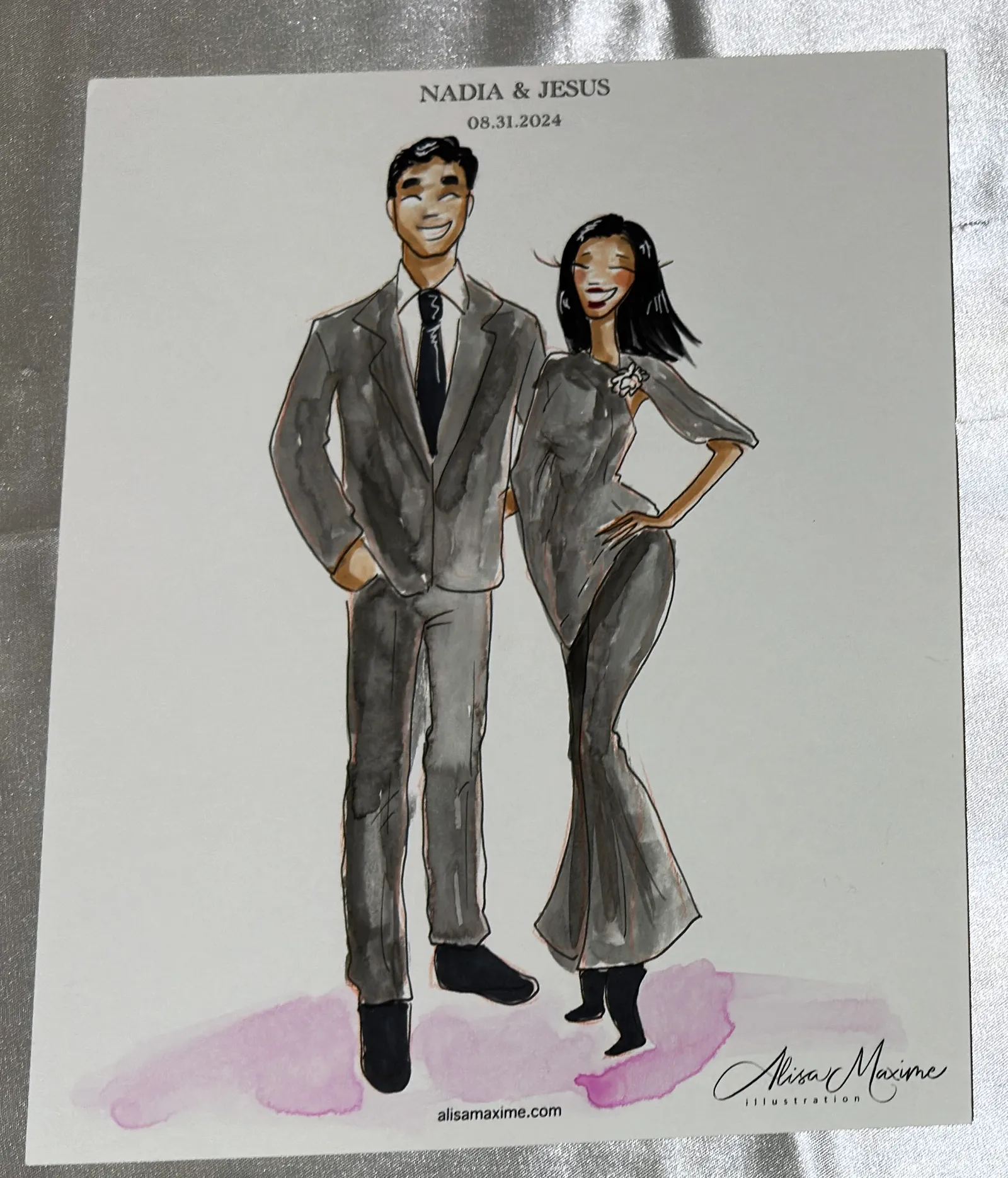 Live fashion sketch 14 from Wedding Celebration at Laredo Country Club