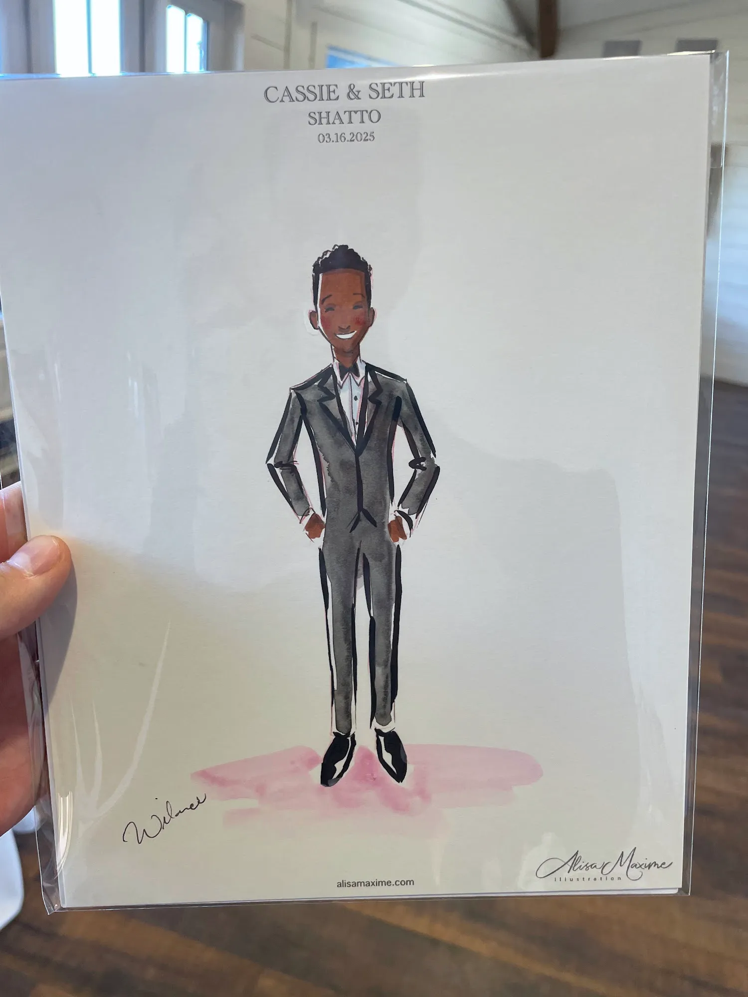 Live fashion sketch 12 from Wedding Celebration at HighPointe Estate, Liberty Hill