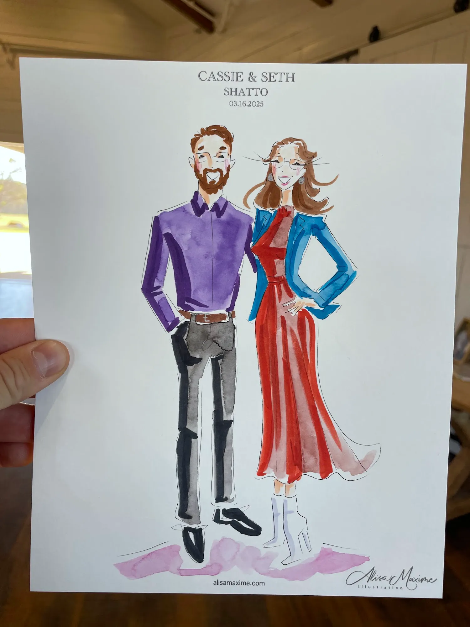 Live fashion sketch 10 from Wedding Celebration at HighPointe Estate, Liberty Hill
