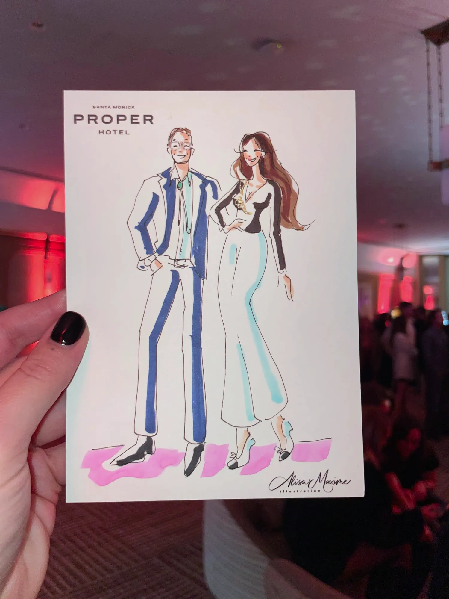 Live fashion sketch 8 from New Year's Eve Celebration in Santa Monica
