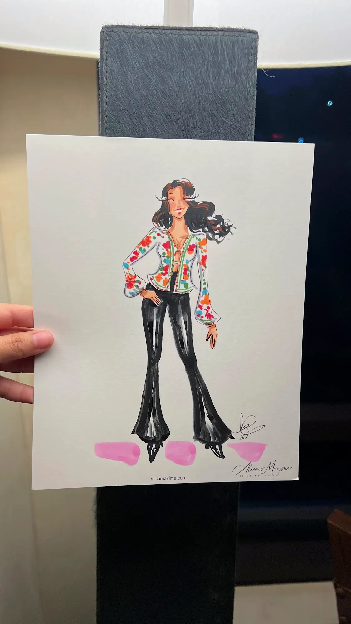 Live fashion sketch 4 from Birthday Celebration at Bowie House, Fort Worth
