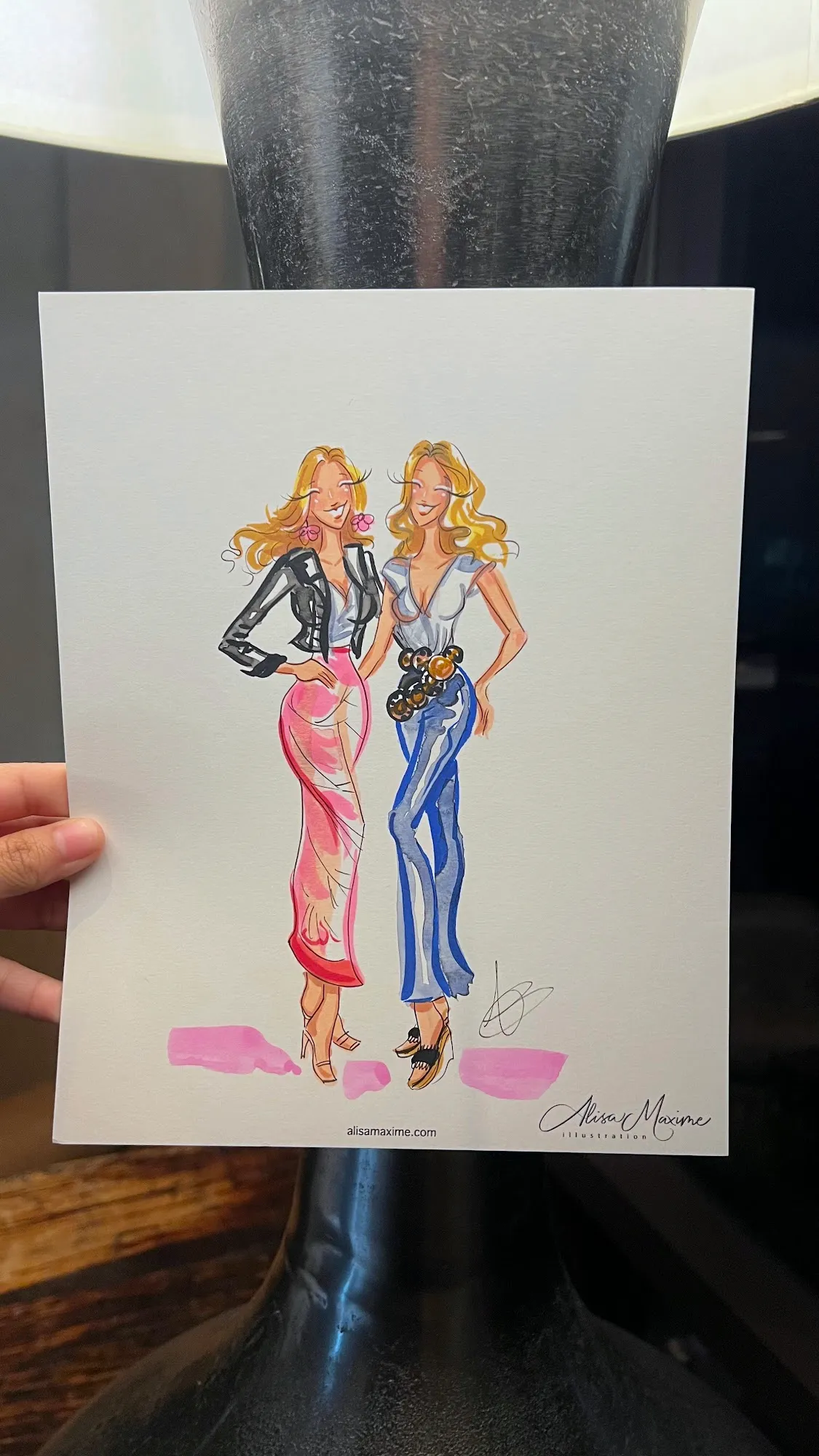 Live fashion sketch 9 from Birthday Celebration at Bowie House, Fort Worth