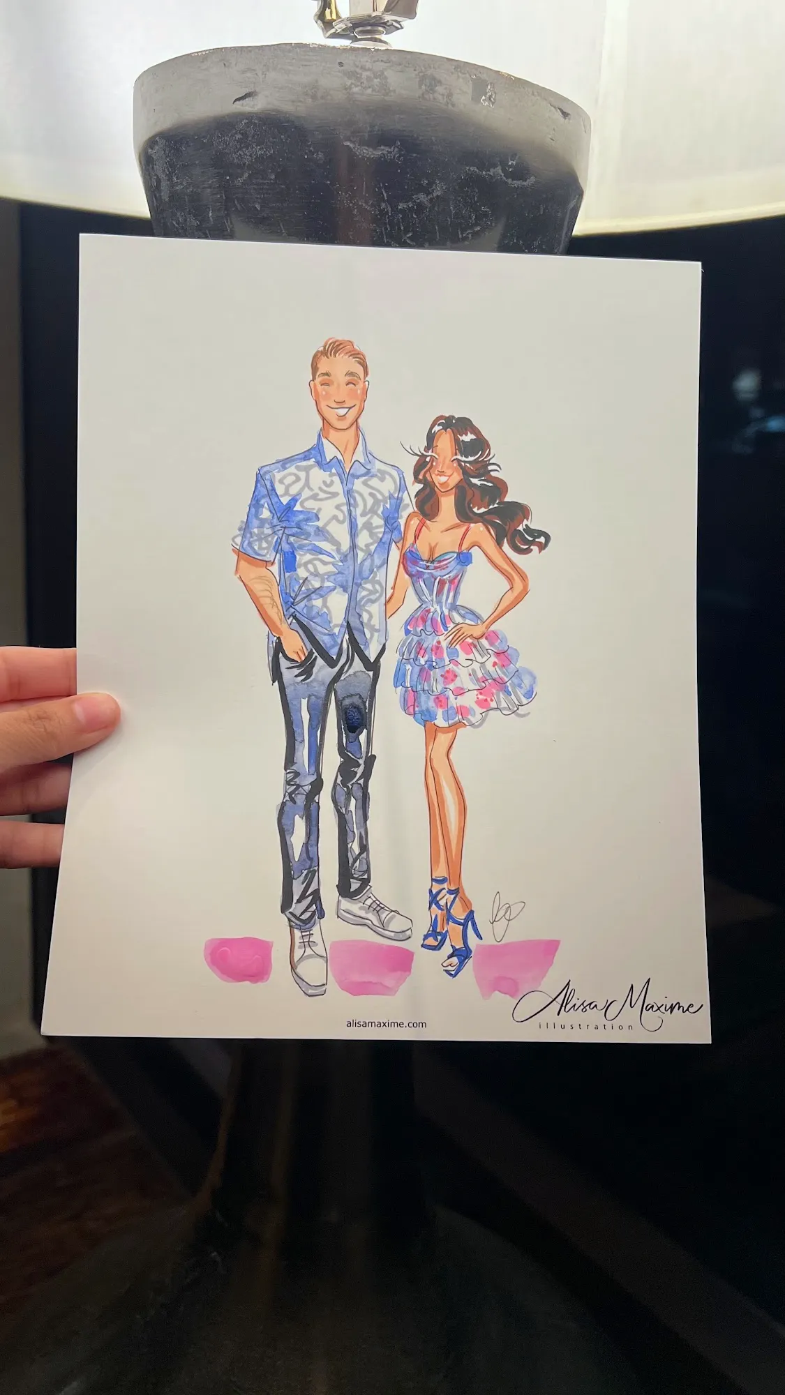Live fashion sketch 11 from Birthday Celebration at Bowie House, Fort Worth