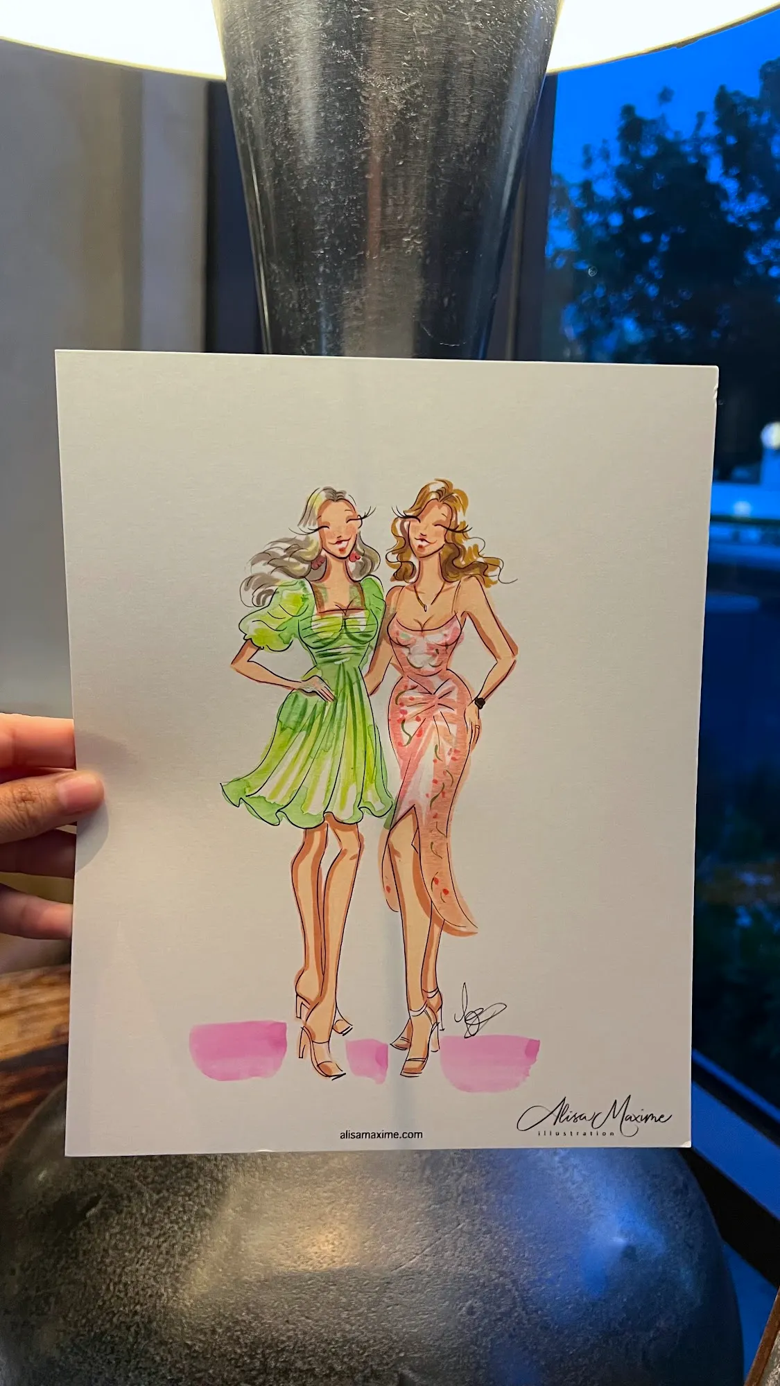 Live fashion sketch 2 from Birthday Celebration at Bowie House, Fort Worth