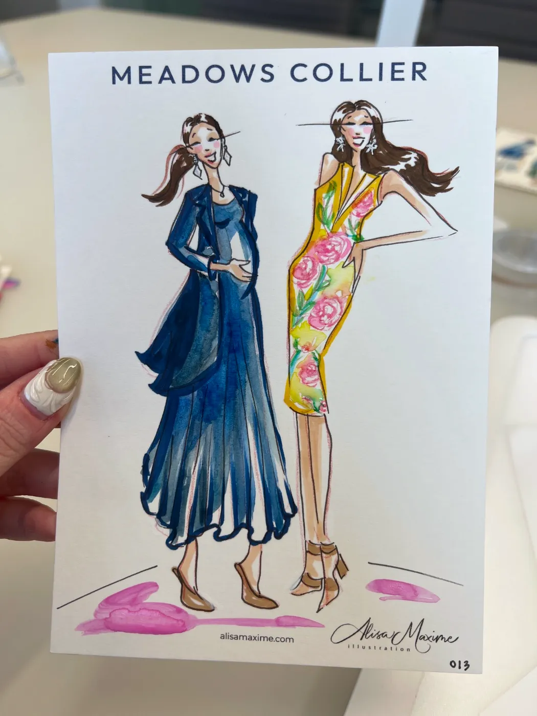 Live fashion sketch 13 from Corporate Party in Downtown Dallas