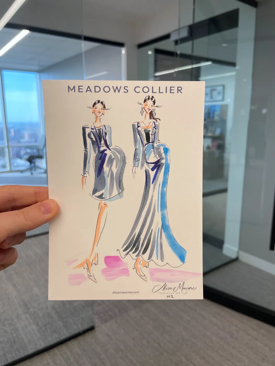 Live fashion sketch 12 from Corporate Party in Downtown Dallas