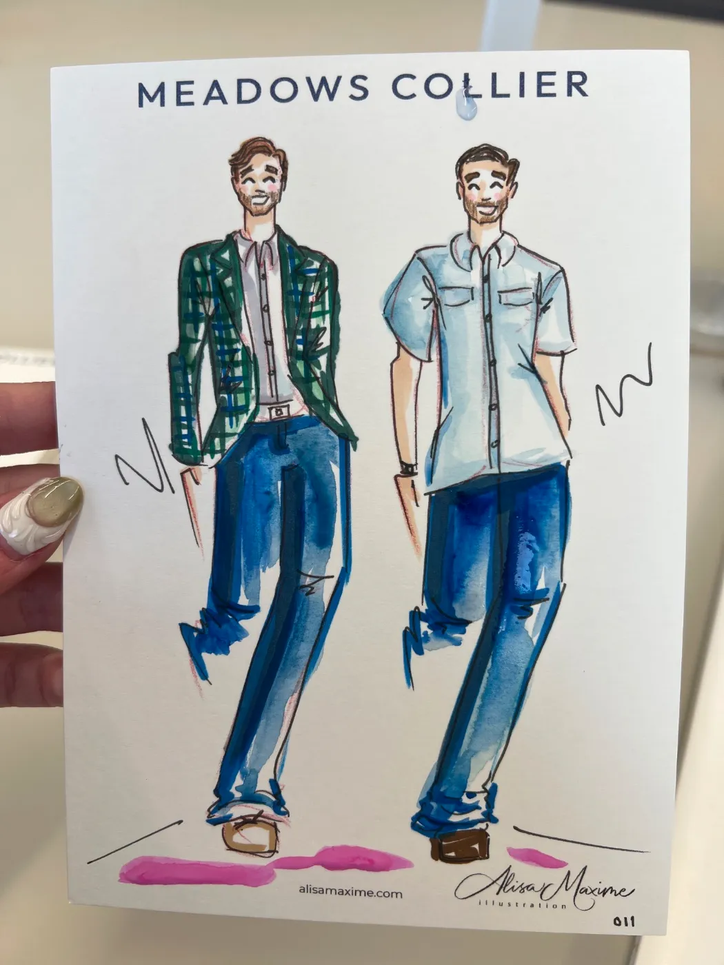 Live sketch from Corporate Party in Downtown Dallas