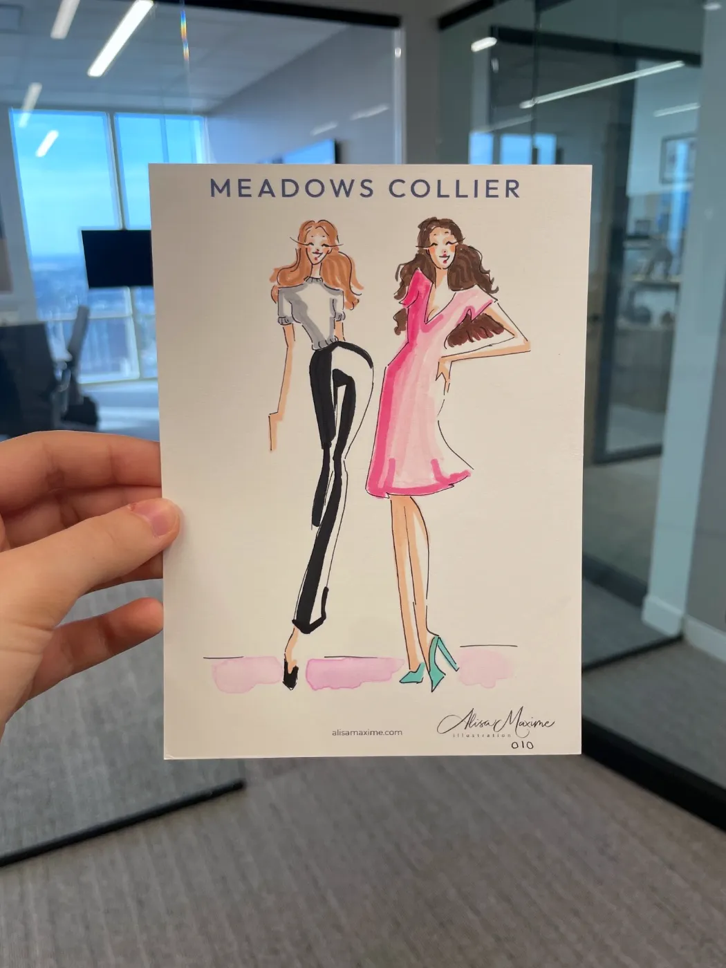 Live fashion sketch 11 from Corporate Party in Downtown Dallas
