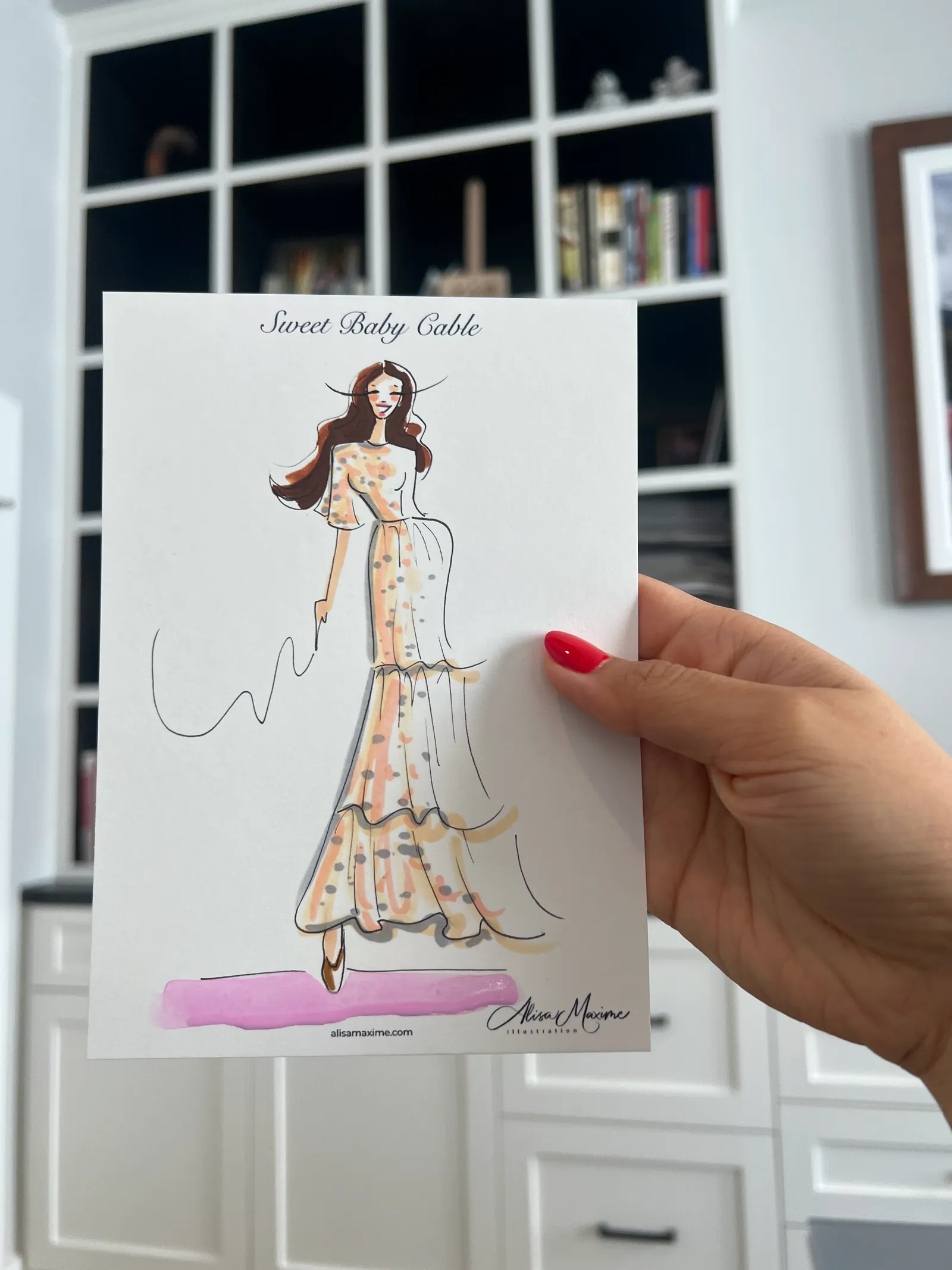 Live fashion sketch 15 from Charming Baby Shower in Houston