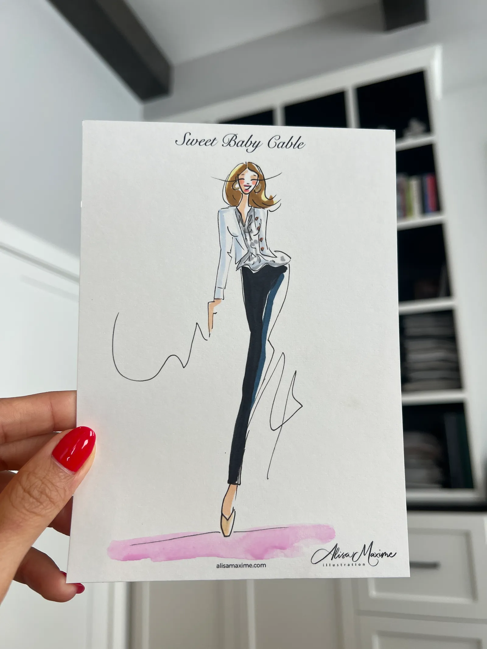 Live fashion sketch 11 from Charming Baby Shower in Houston