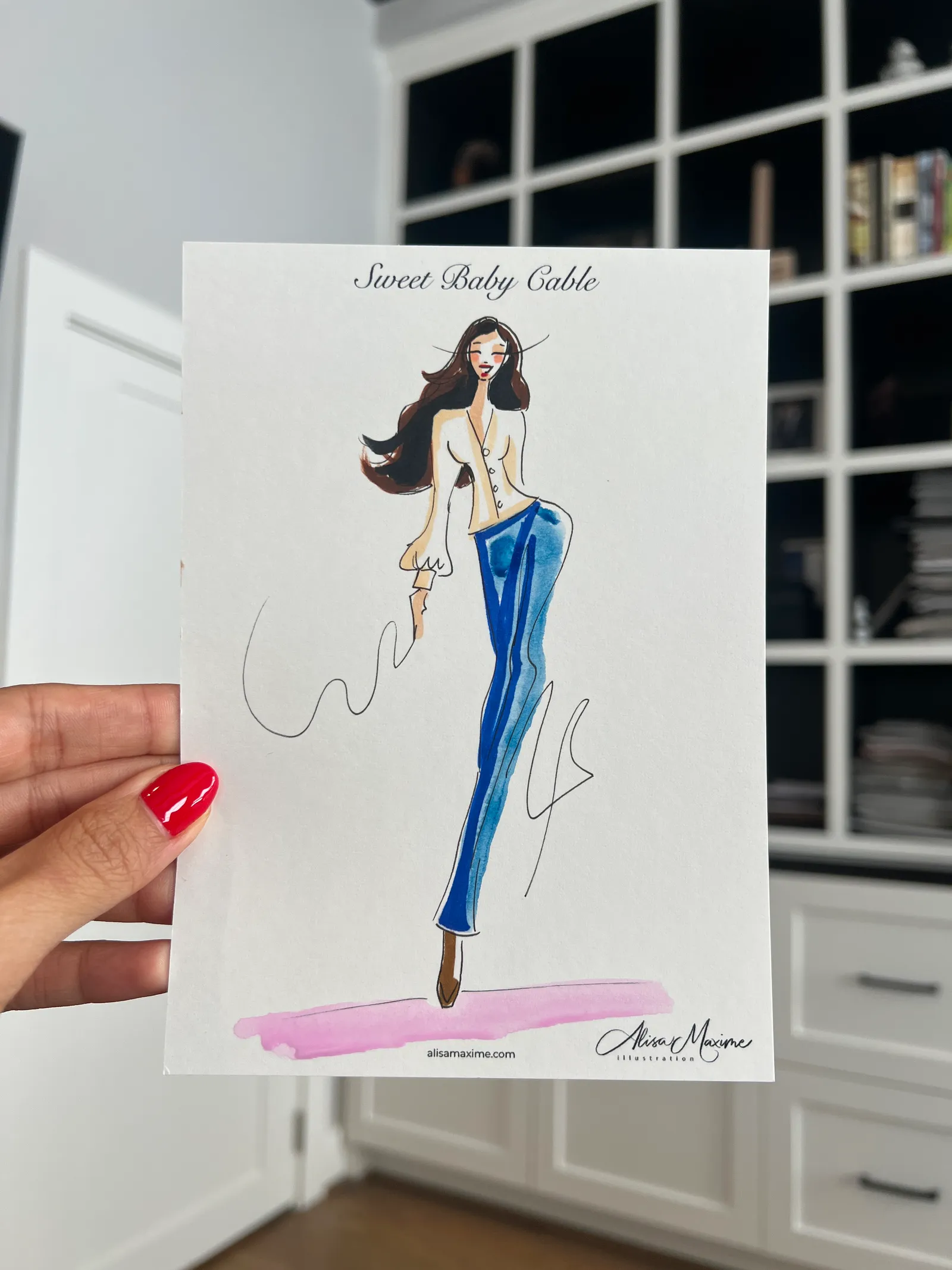 Live fashion sketch 14 from Charming Baby Shower in Houston