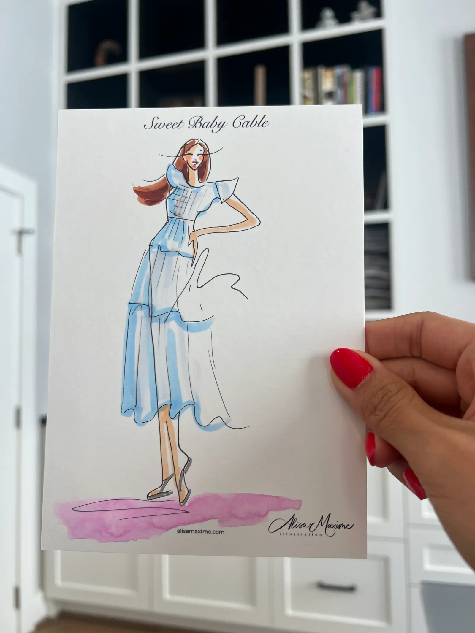 Live fashion sketch 10 from Charming Baby Shower in Houston