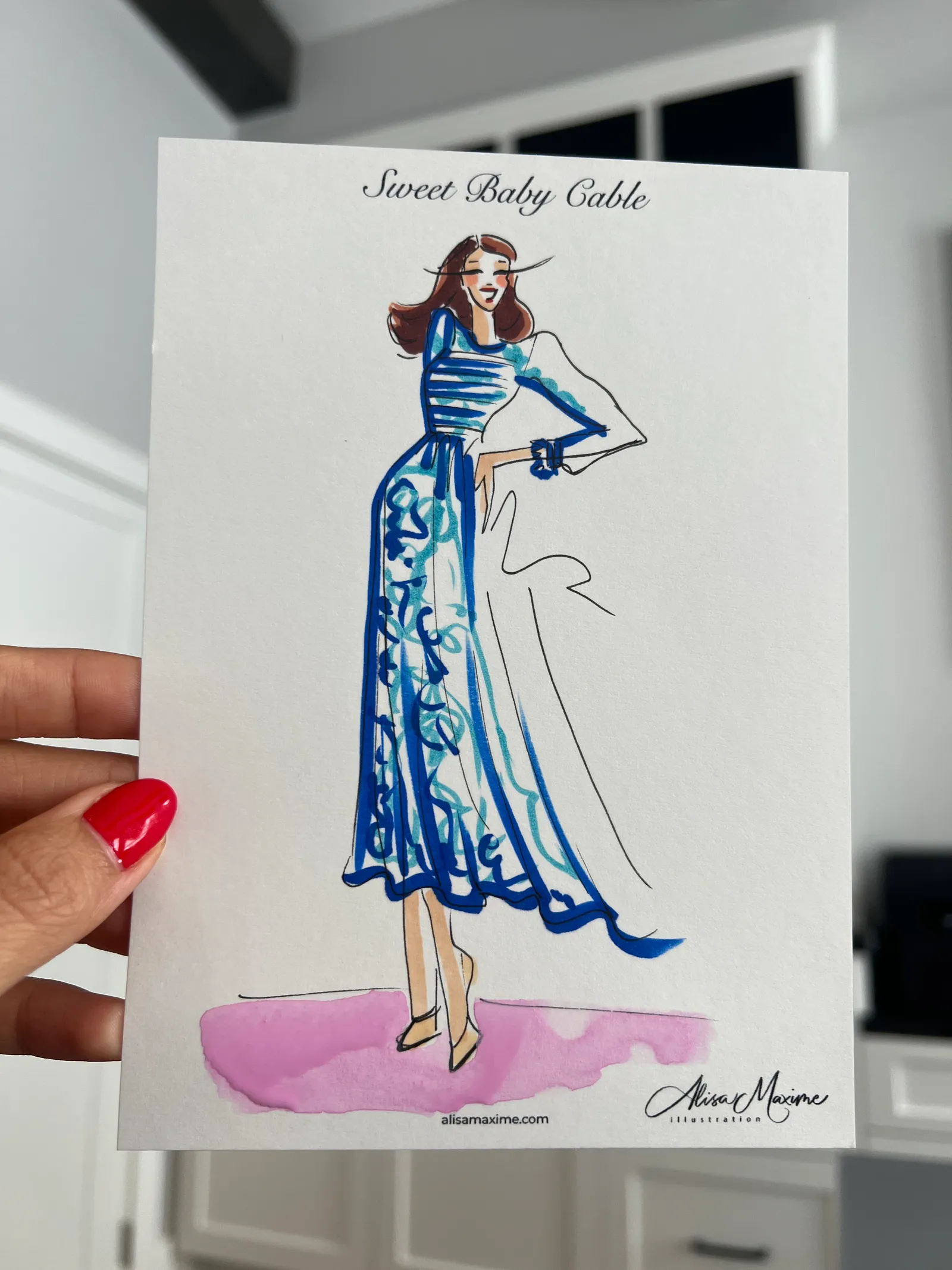 Live fashion sketch 16 from Charming Baby Shower in Houston