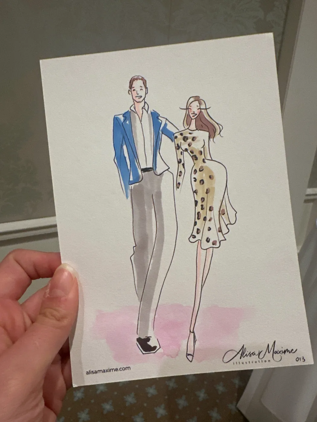 Live fashion sketch 14 from Engagement Party at Houston Country Club
