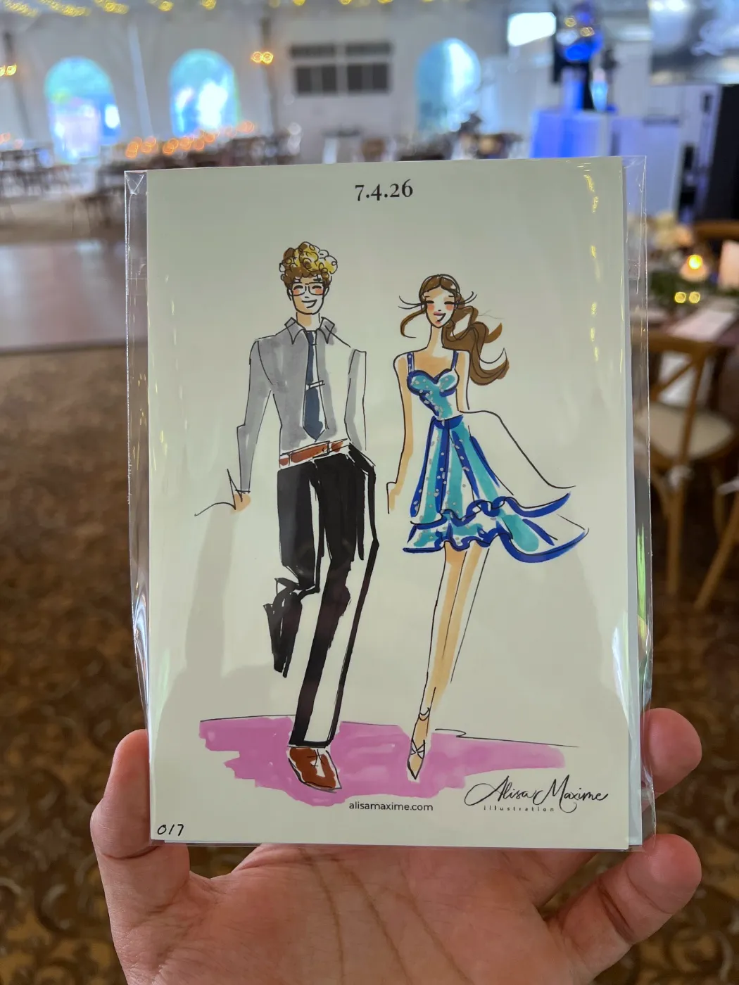 Live fashion sketch 15 from Wedding at The Grandview, Poughkeepsie