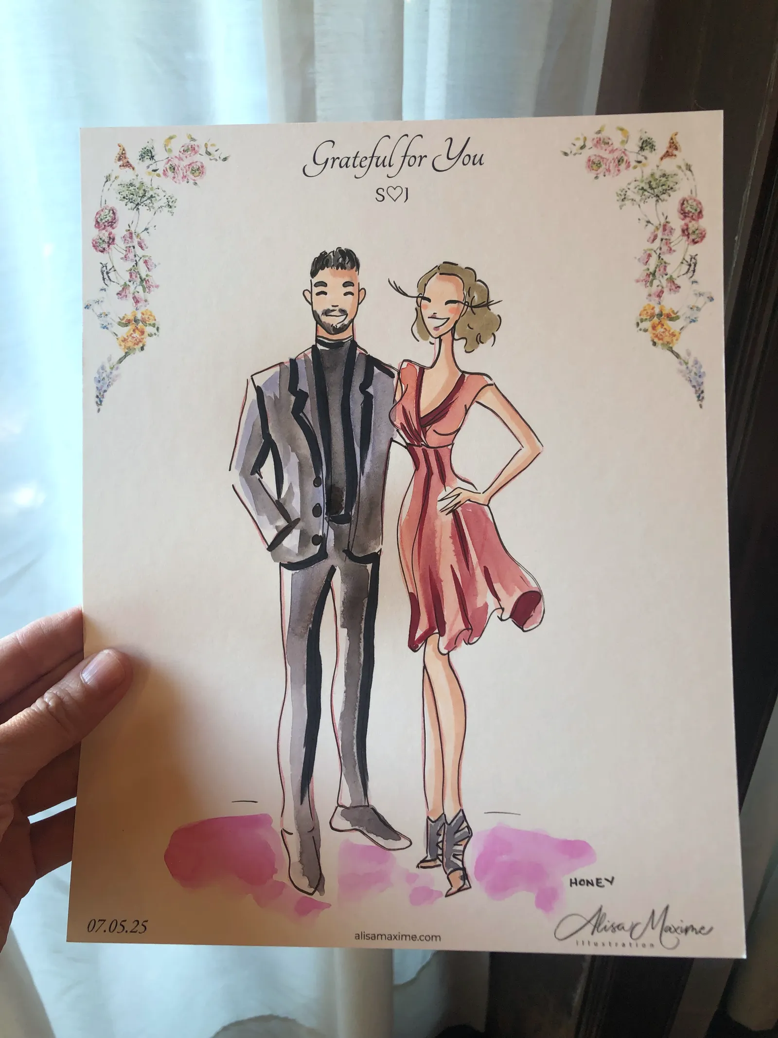 Live sketch from Elegant Evening at Pleasant Home, Oak Park