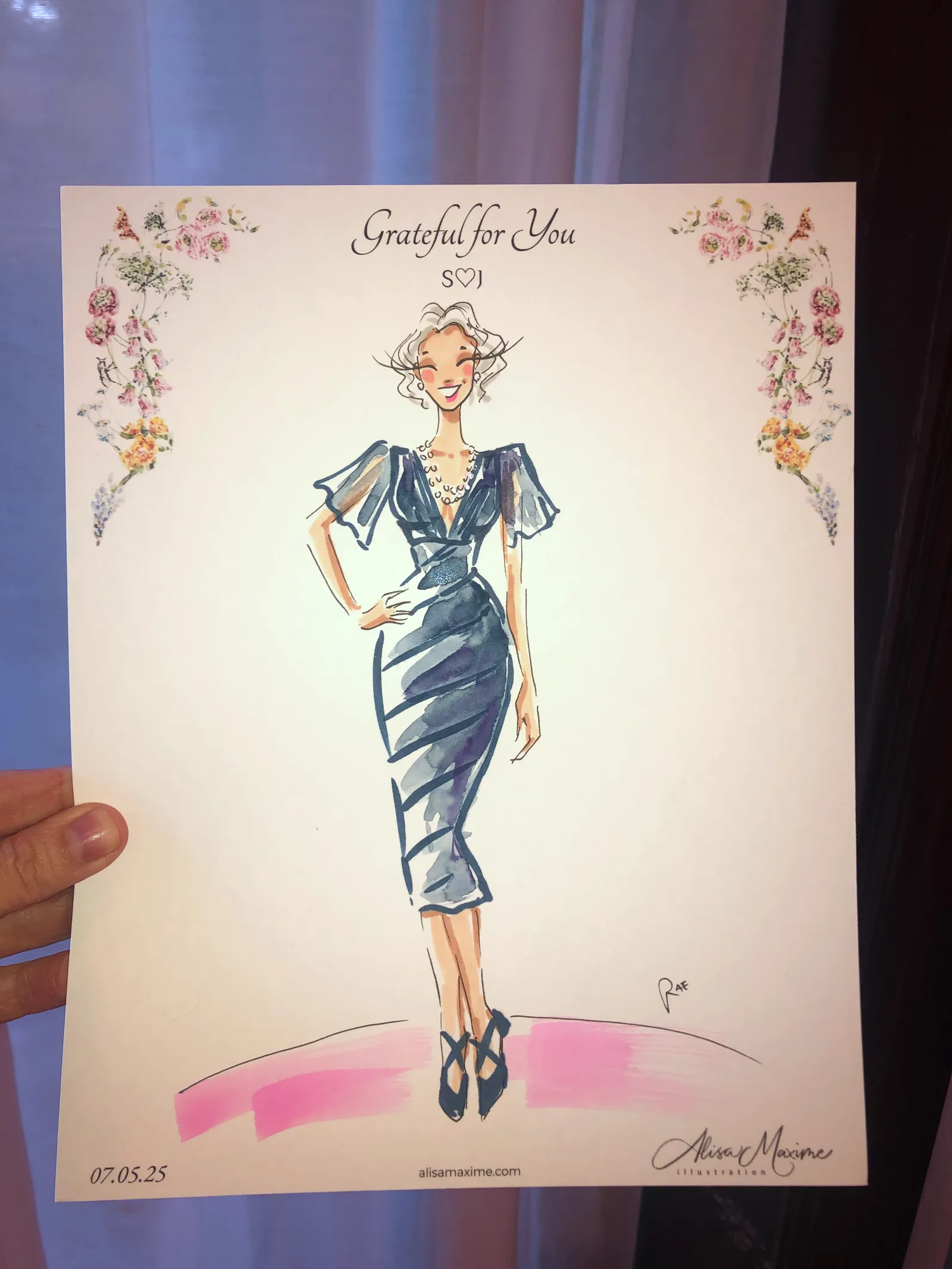 Live fashion sketch 12 from Elegant Evening at Pleasant Home, Oak Park