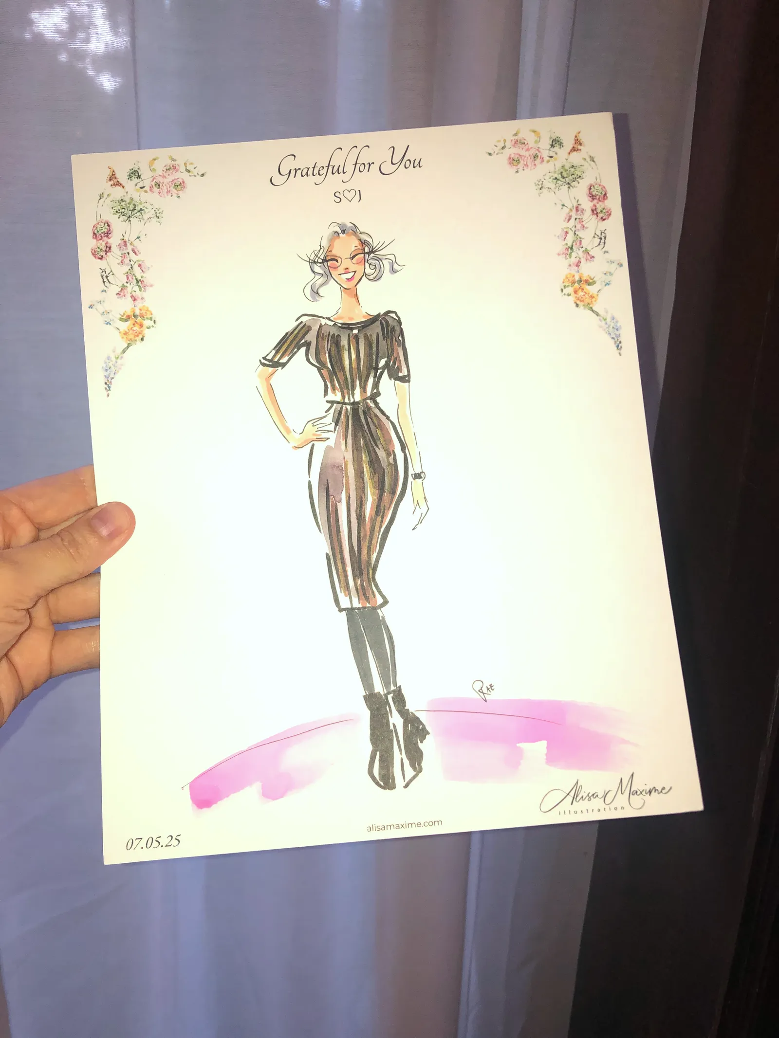 Live fashion sketch 7 from Elegant Evening at Pleasant Home, Oak Park