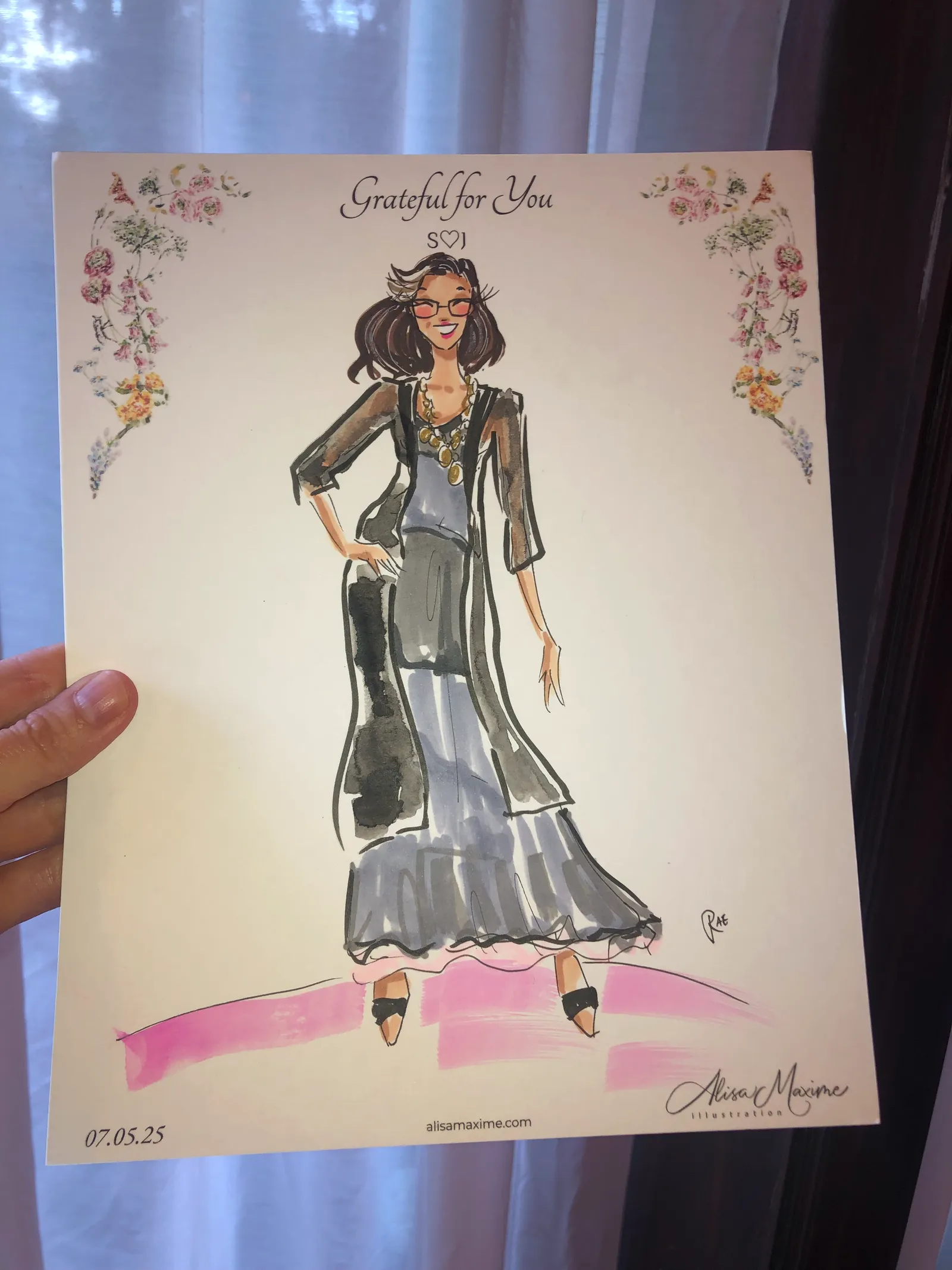 Live fashion sketch 6 from Elegant Evening at Pleasant Home, Oak Park