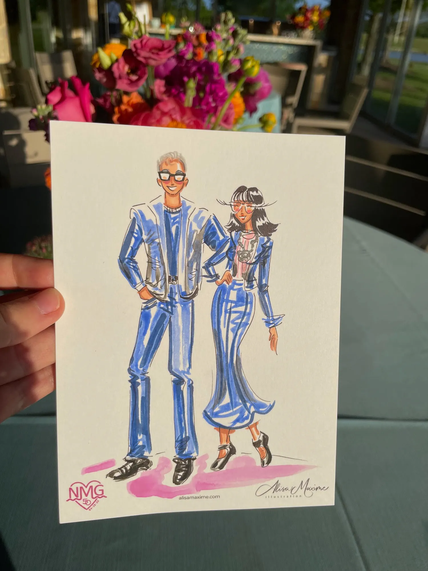 Live fashion sketch 9 from Western-Themed Birthday Party in Gunter, Texas