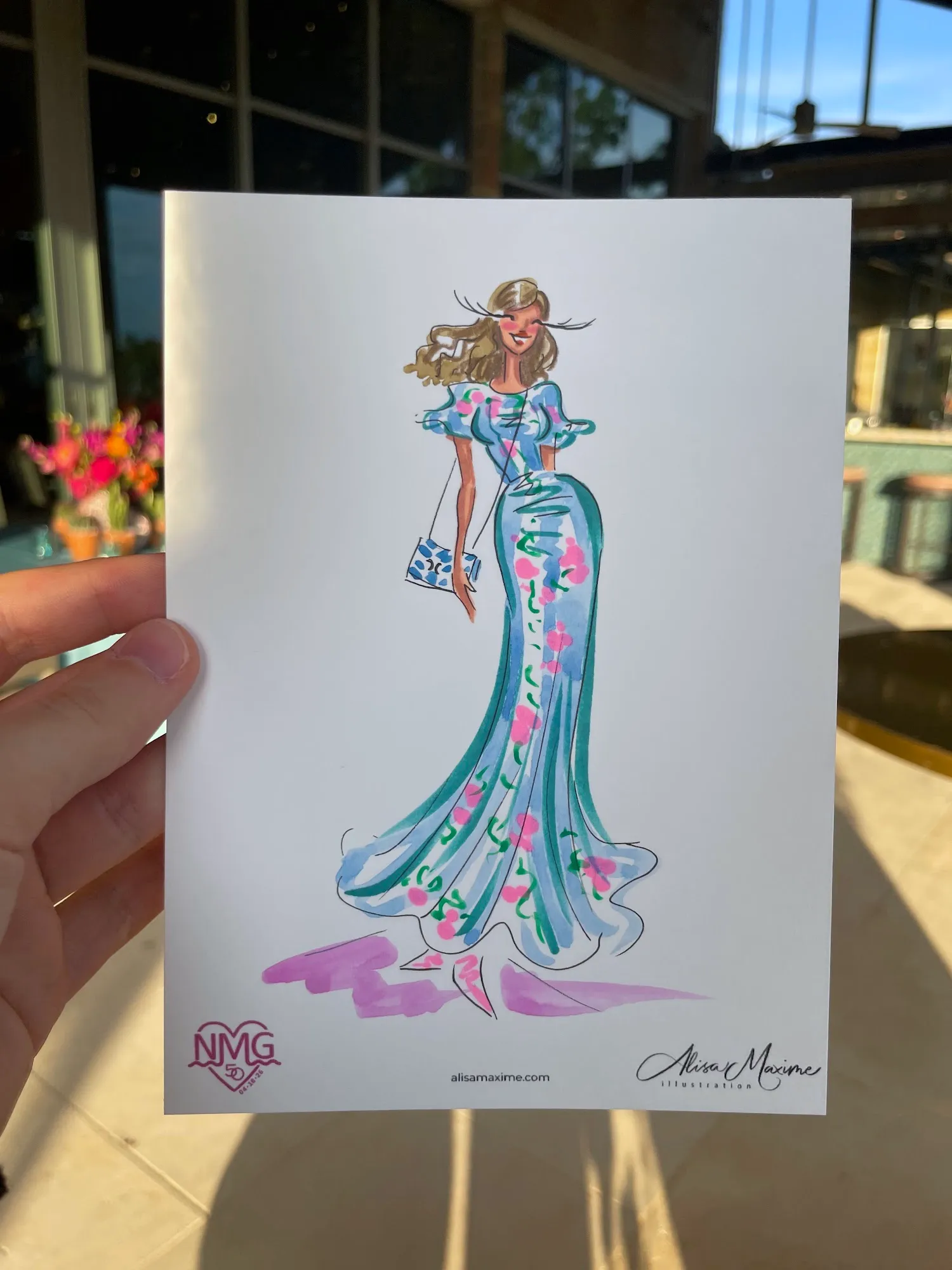 Live fashion sketch 10 from Western-Themed Birthday Party in Gunter, Texas