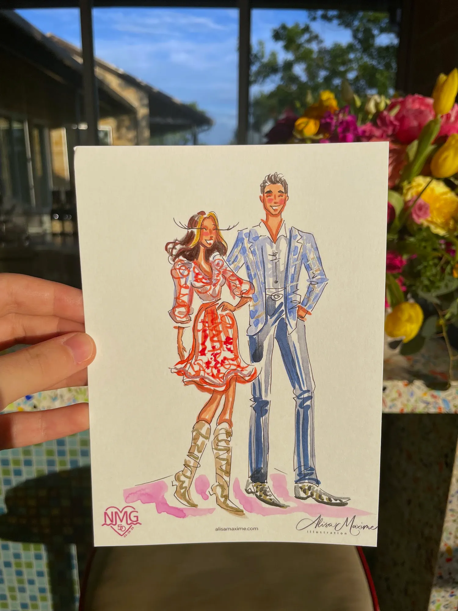 Live fashion sketch 11 from Western-Themed Birthday Party in Gunter, Texas