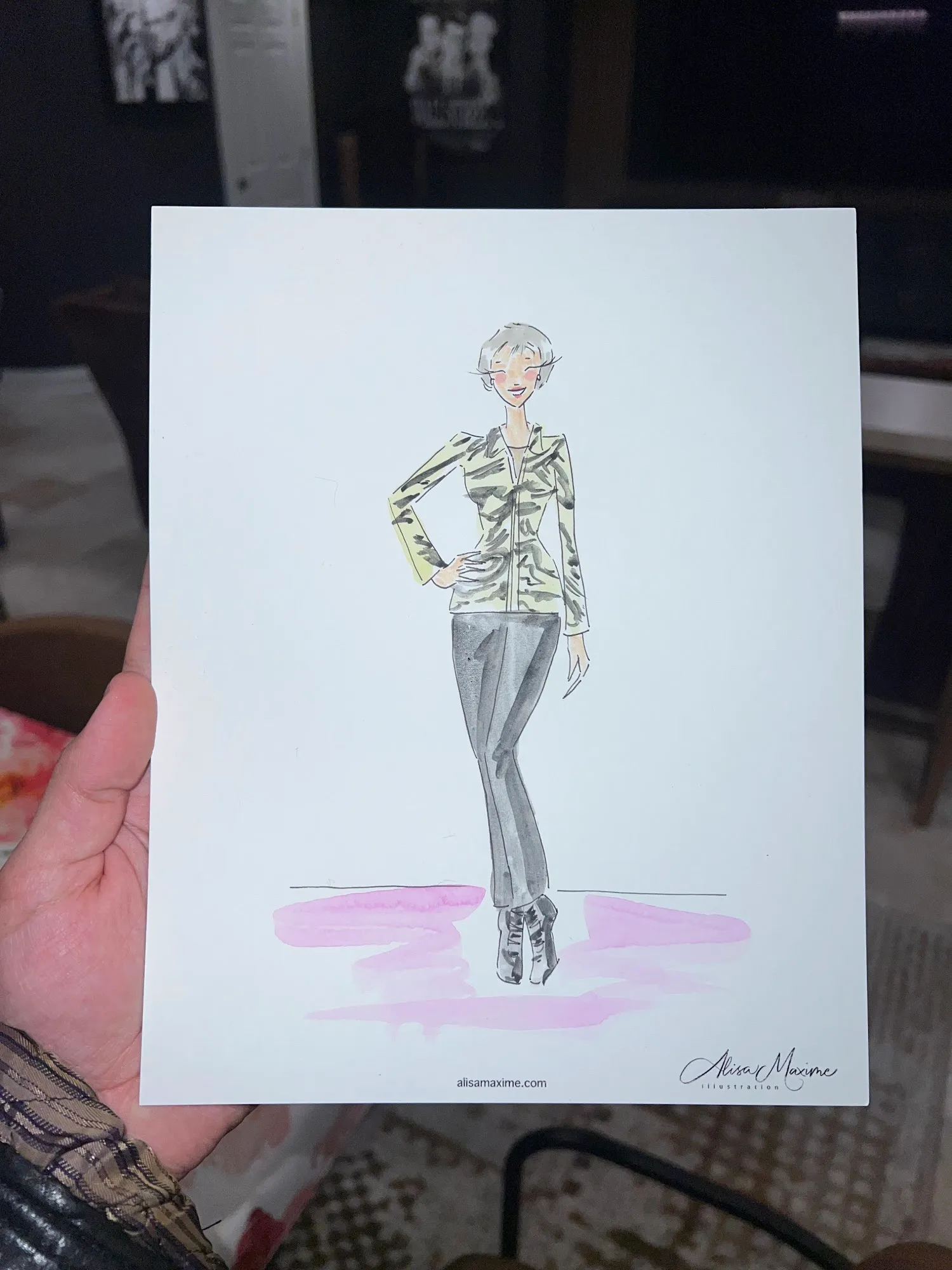Live fashion sketch 8 from Bridal Shower in Hamilton Township