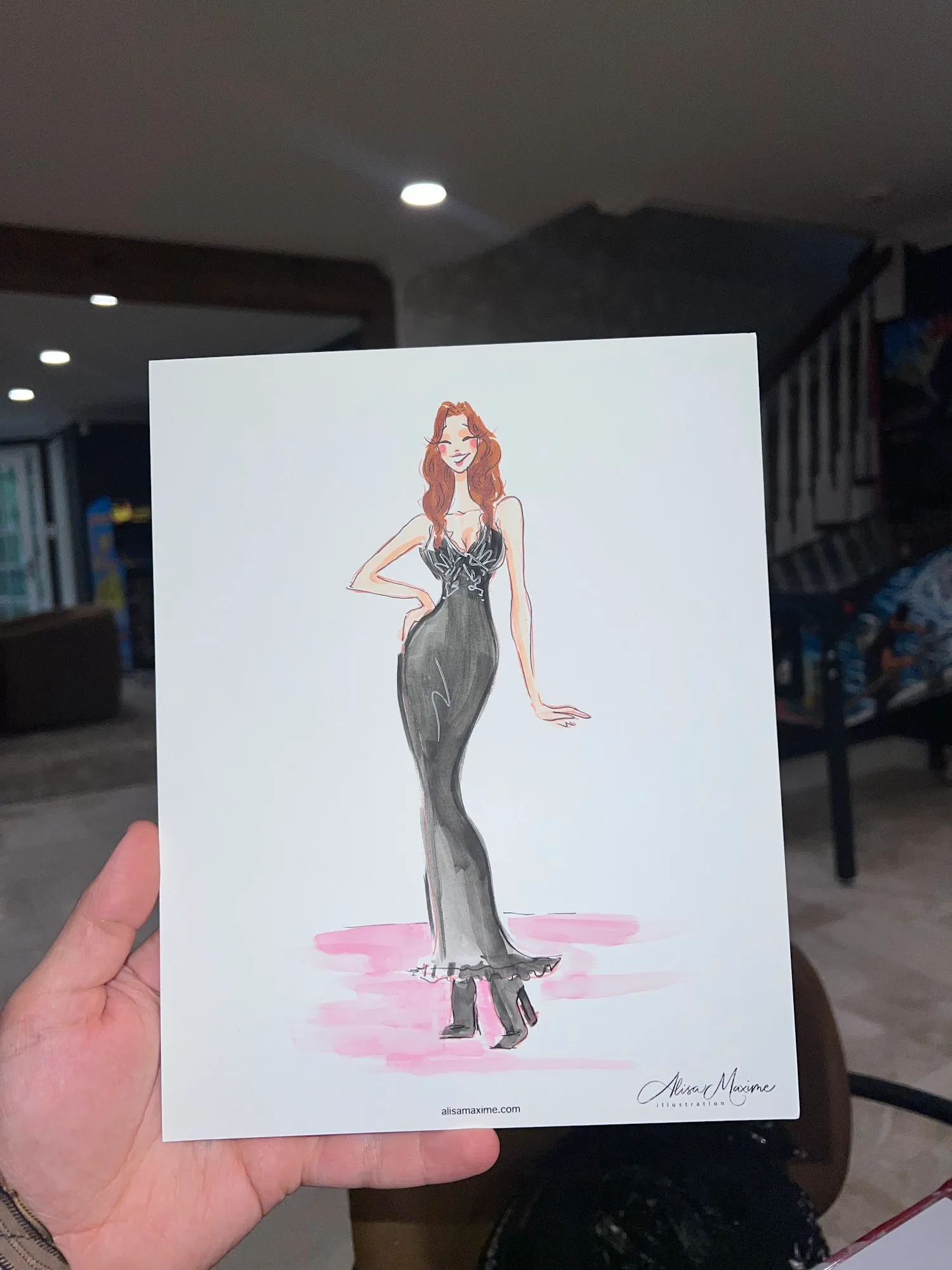 Live fashion sketch 6 from Bridal Shower in Hamilton Township