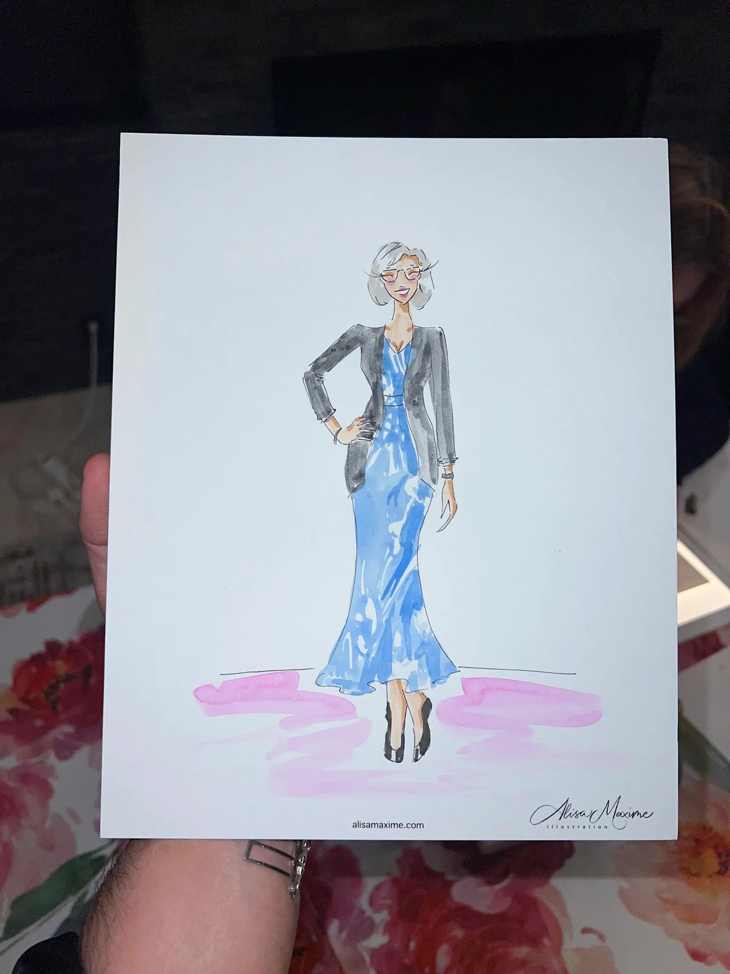 Live fashion sketch 5 from Bridal Shower in Hamilton Township