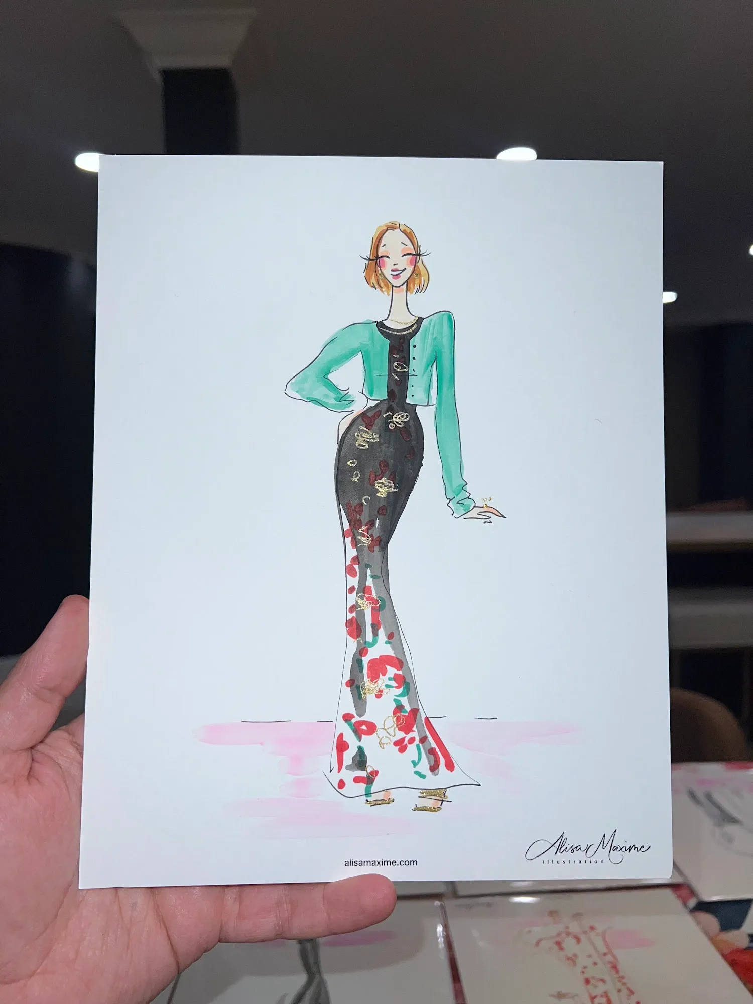Live fashion sketch 15 from Bridal Shower in Hamilton Township