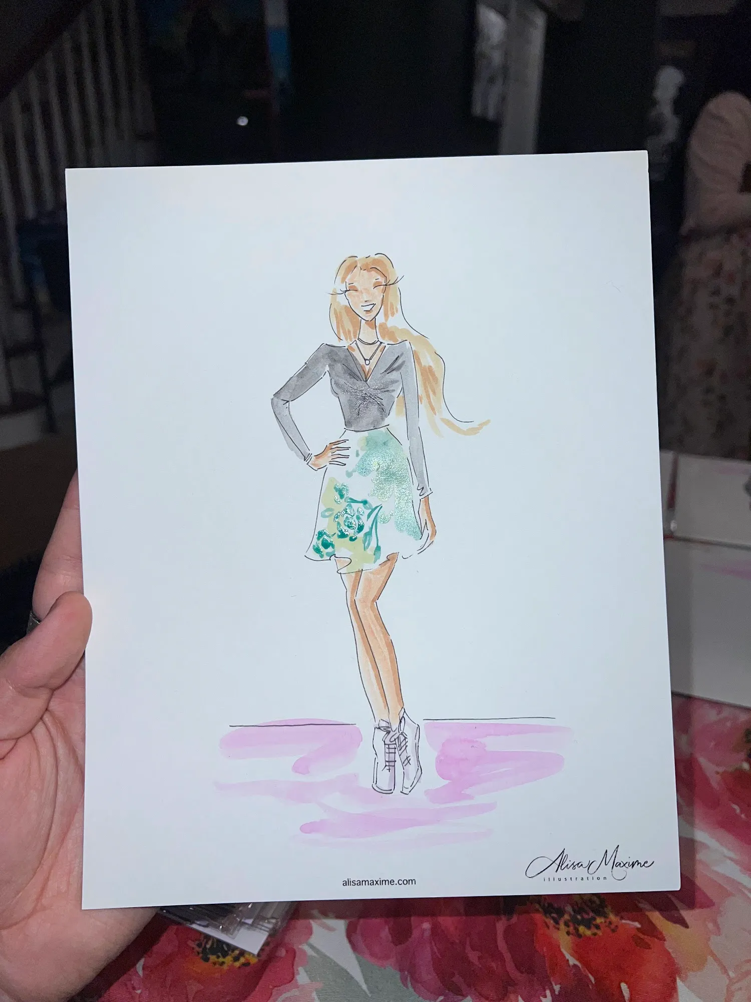Live fashion sketch 10 from Bridal Shower in Hamilton Township