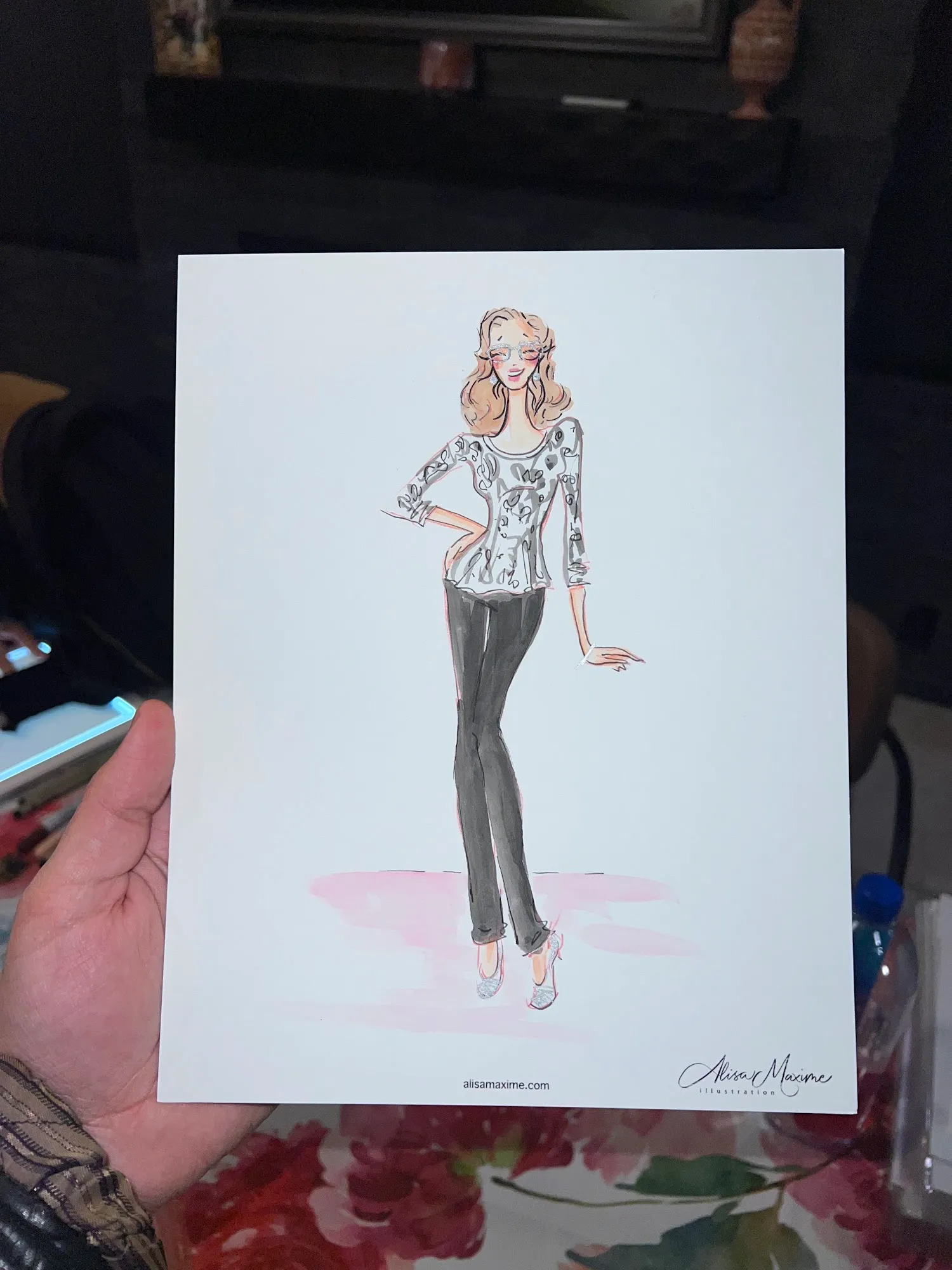 Live fashion sketch 9 from Bridal Shower in Hamilton Township