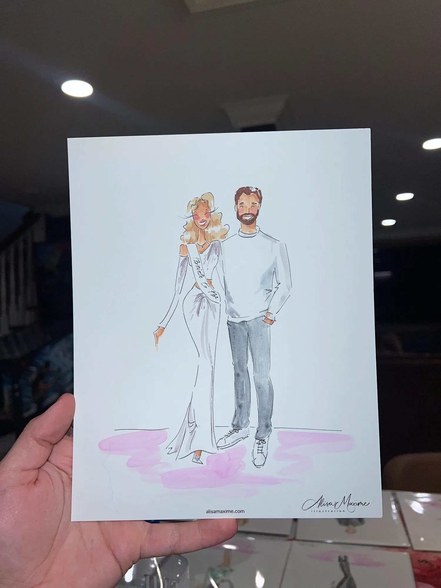 Live fashion sketch 12 from Bridal Shower in Hamilton Township