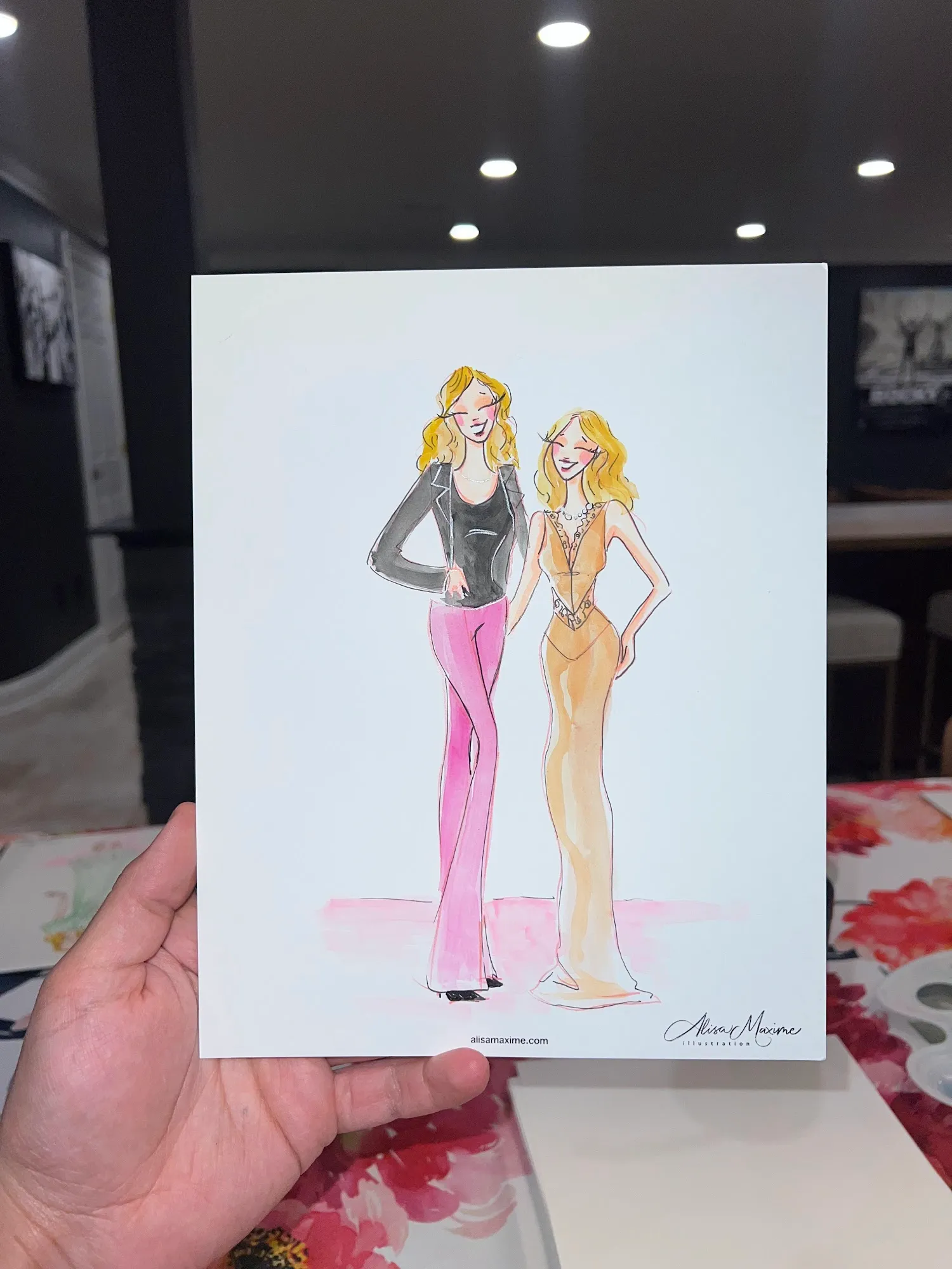 Live fashion sketch 4 from Bridal Shower in Hamilton Township