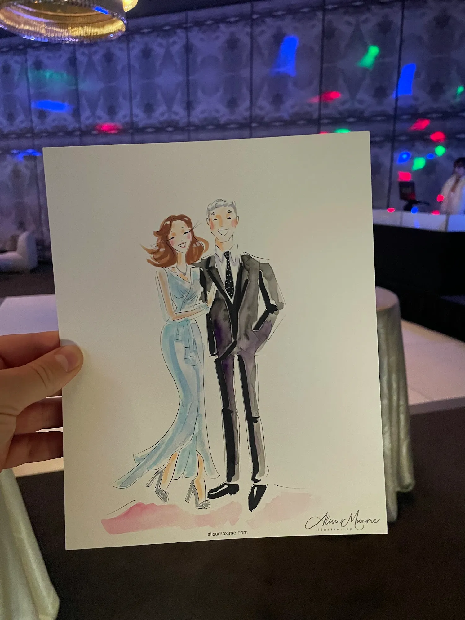Live fashion sketch 5 from Garden Themed Cocktail Party at Hotel Van Zandt, Austin