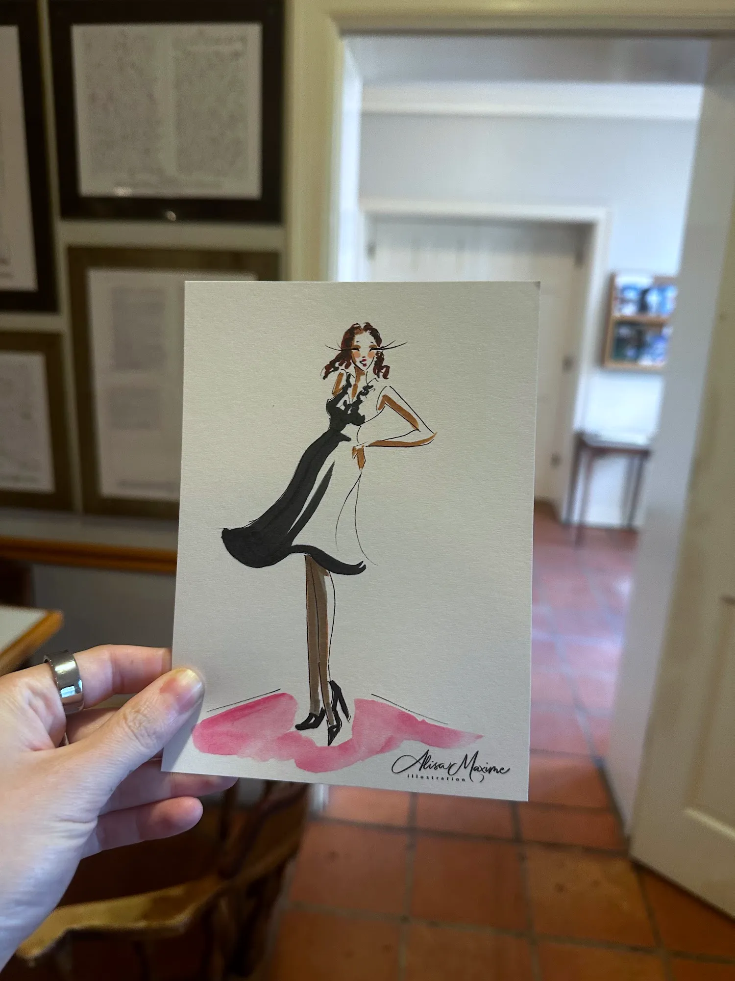 Live fashion sketch 11 from Quinceañera Celebration in Austin