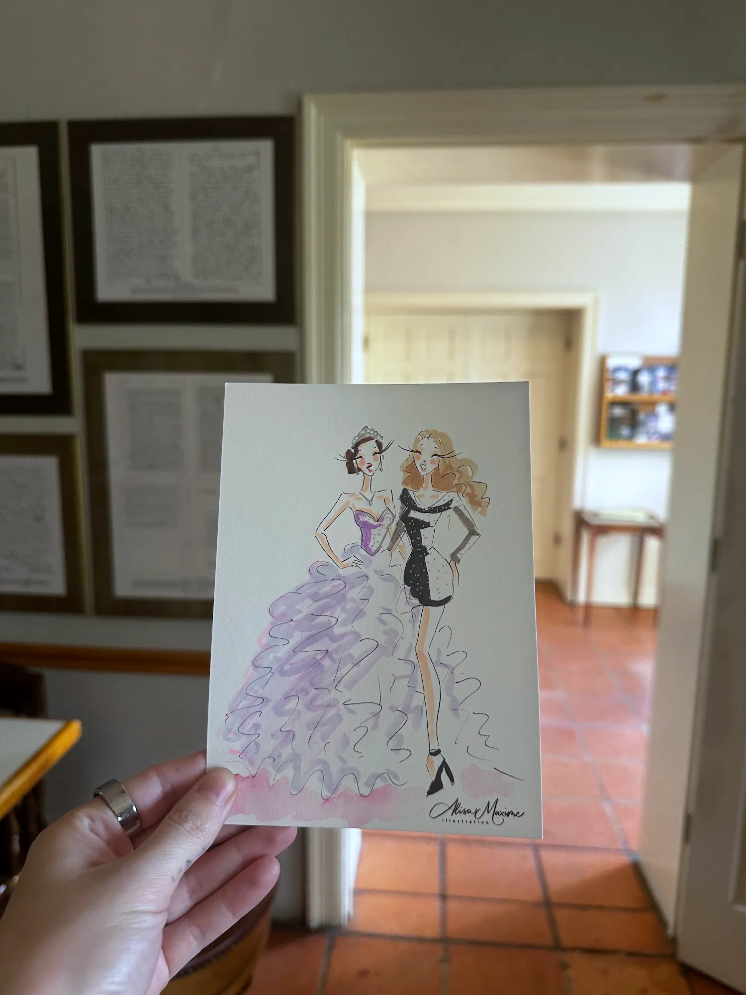 Live fashion sketch 5 from Quinceañera Celebration in Austin