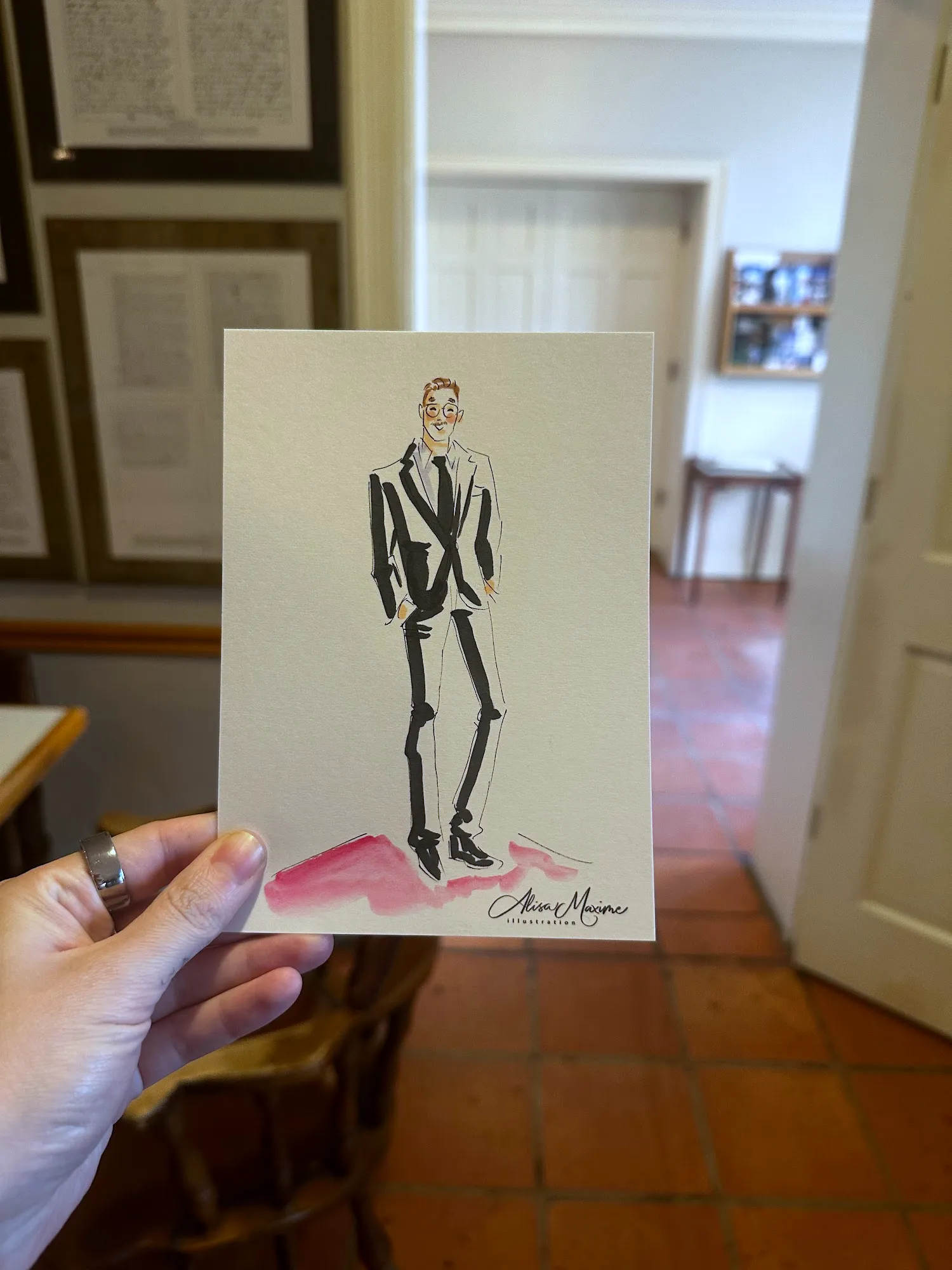 Live fashion sketch 10 from Quinceañera Celebration in Austin