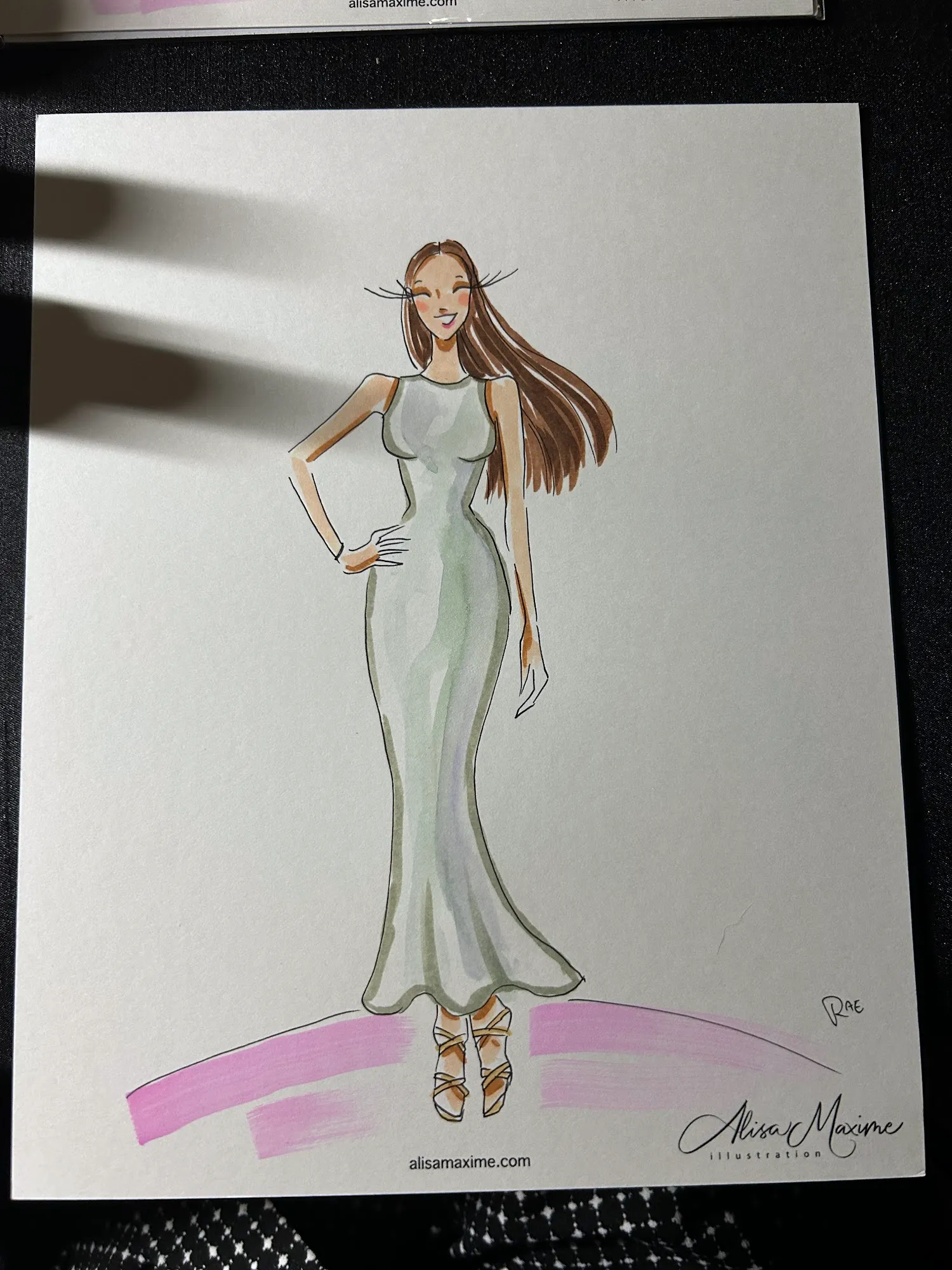 Live fashion sketch 7 from A Chic Wedding Celebration in Chicago