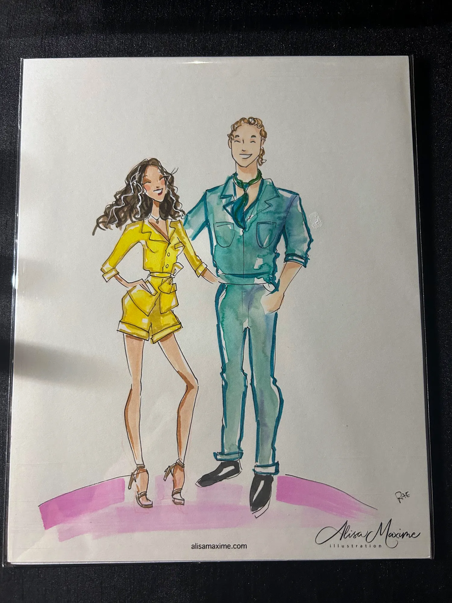 Live fashion sketch 5 from A Chic Wedding Celebration in Chicago