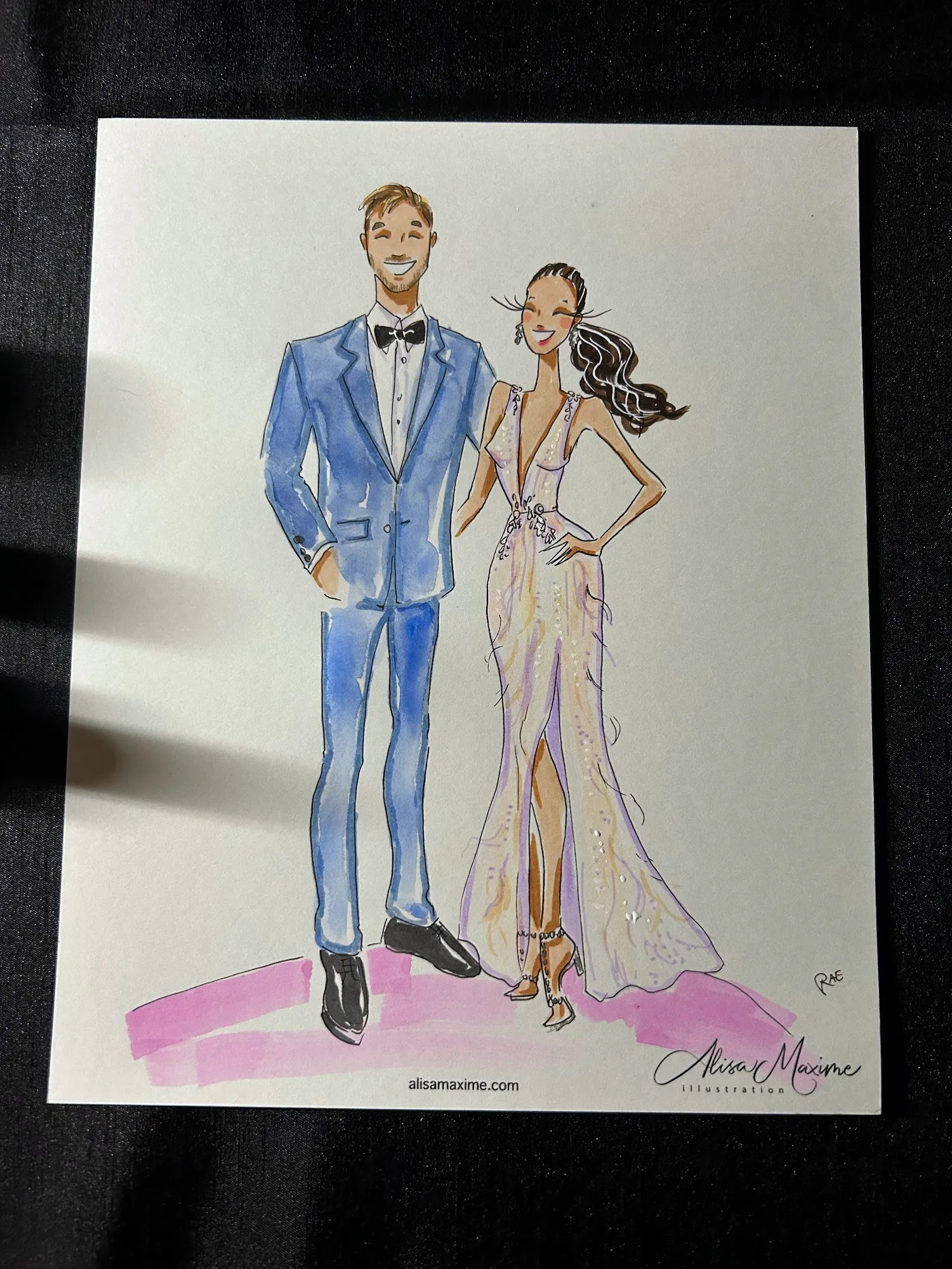 Live fashion sketch 6 from A Chic Wedding Celebration in Chicago