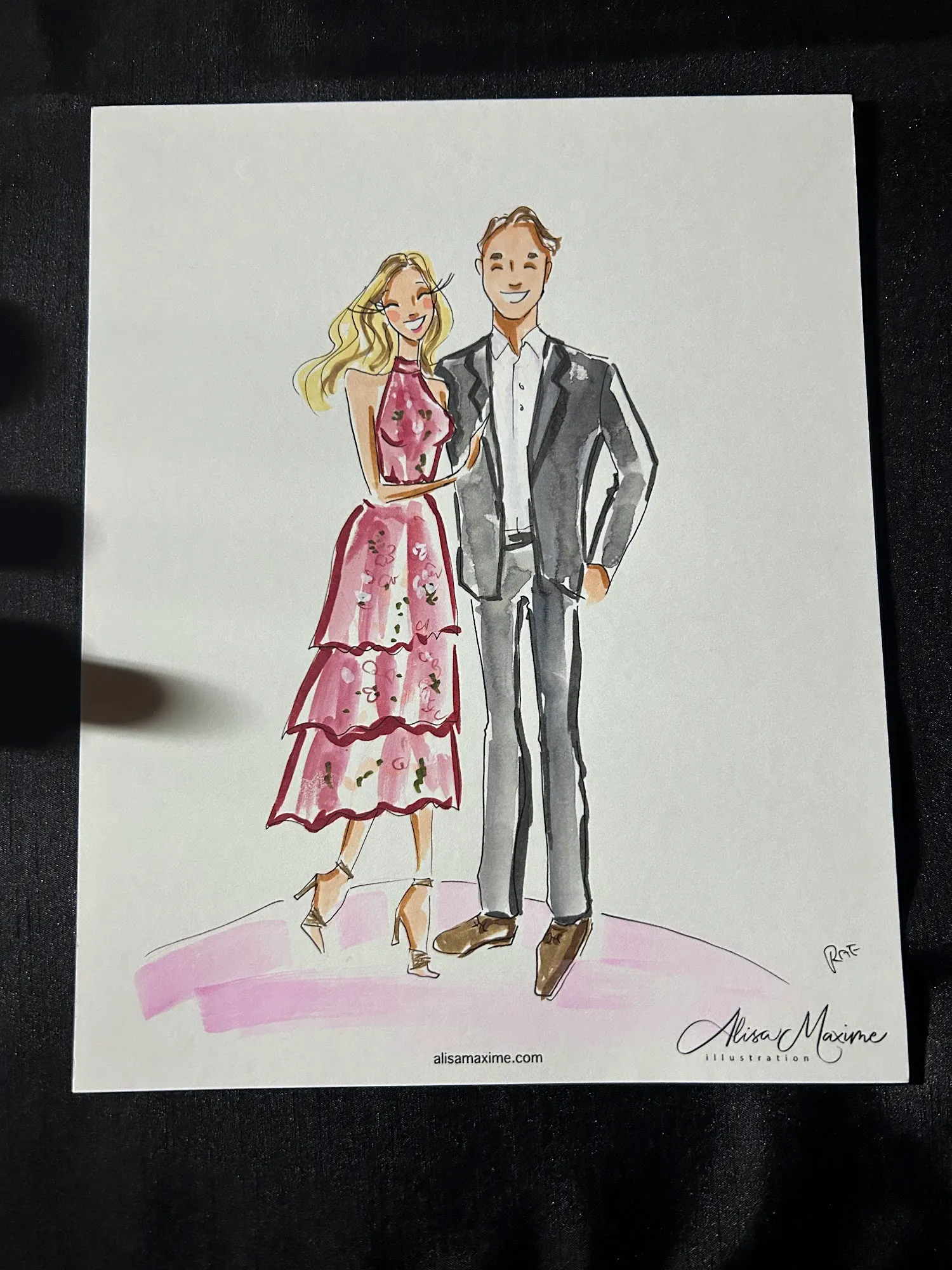 Live fashion sketch 11 from A Chic Wedding Celebration in Chicago