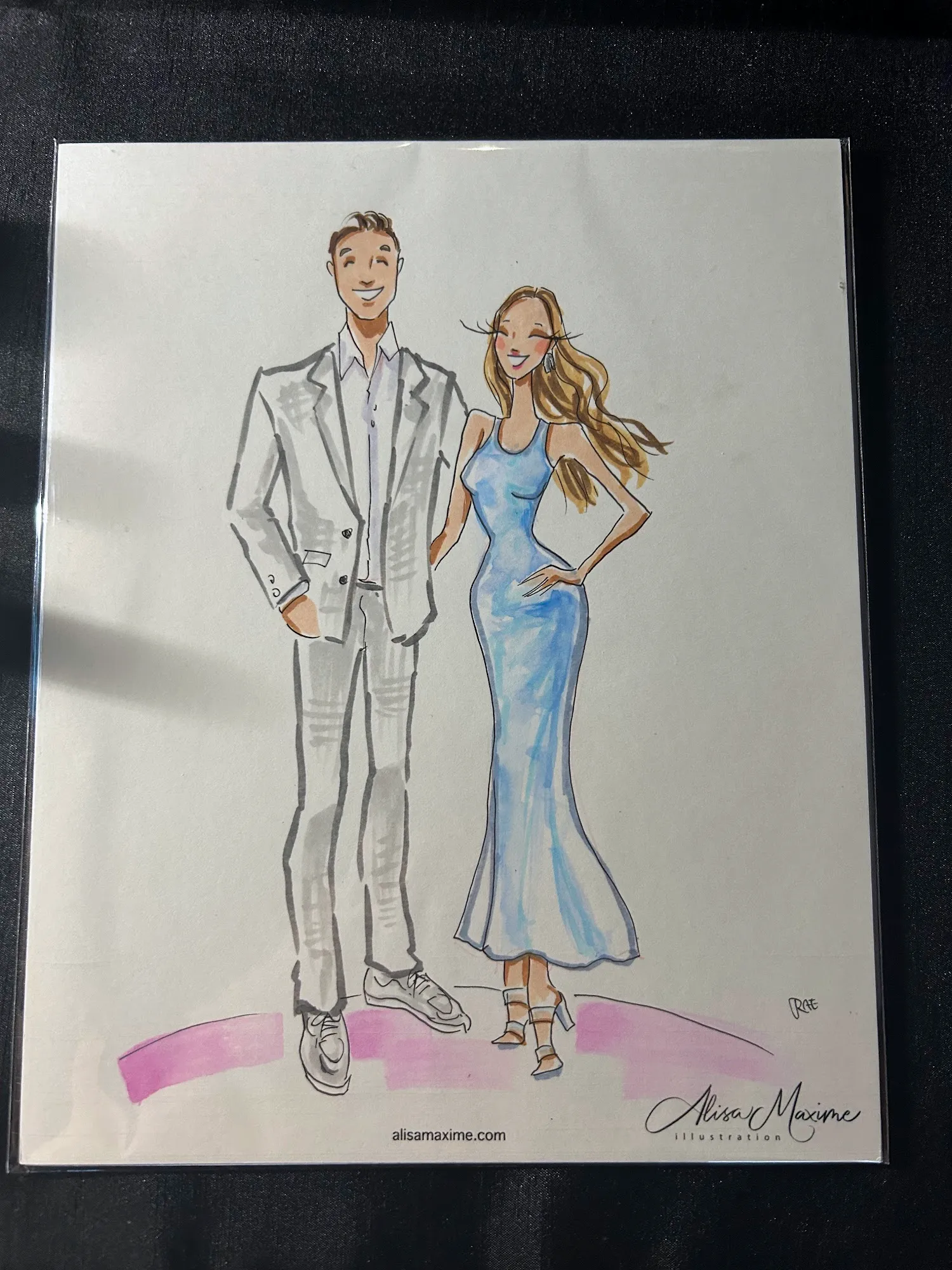 Live fashion sketch 4 from A Chic Wedding Celebration in Chicago